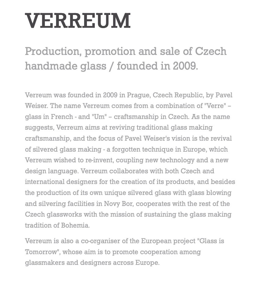 VERREUM Czech Modern Art Silvered Glass Bowl New in Box