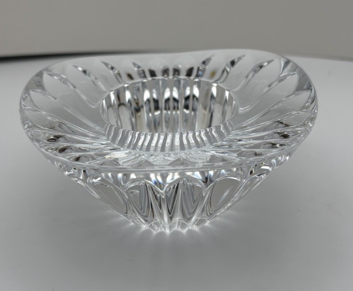 Faberge Imperial Soleil, Clear Crystal Oblong Votive 4″ x 1 3/4″ Tall