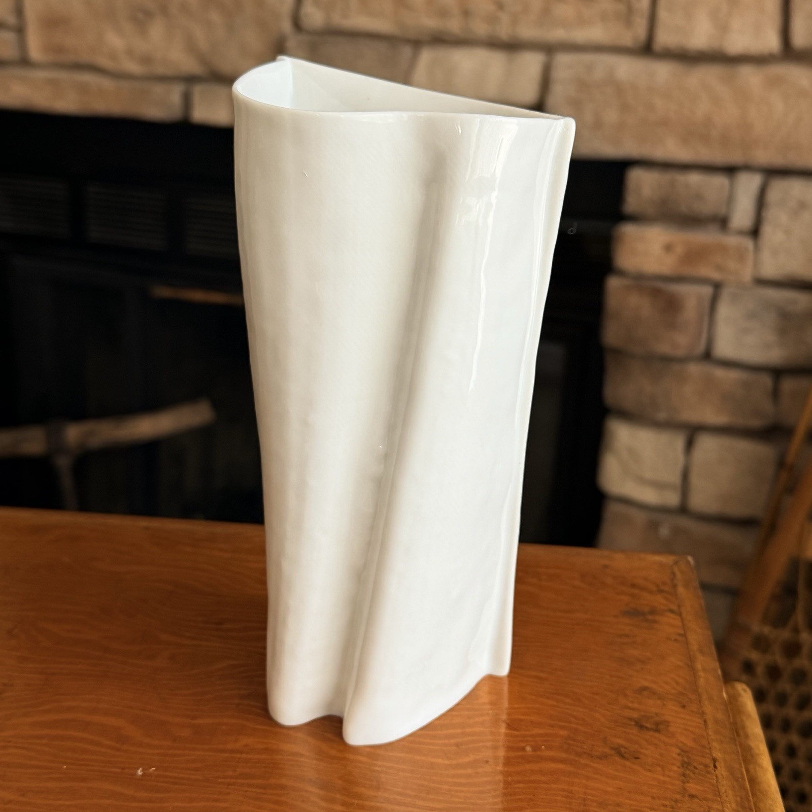 Rosenthal Porcelain Vase Johan VanLoon White Abstract Germany 4014/18 Luxury