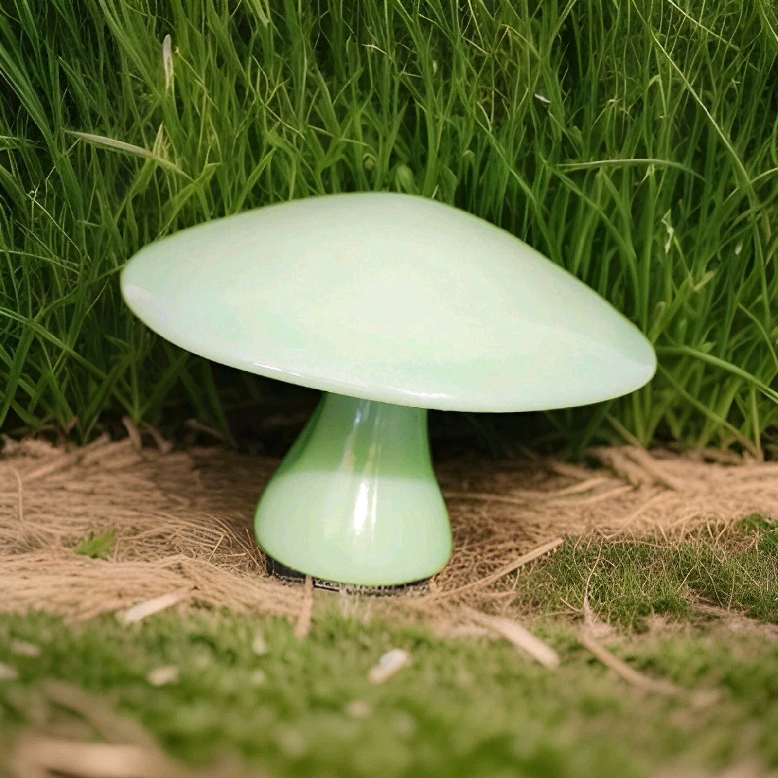 Viking Mould Jade Green Jadeite Jumbo Mushroom Made By Mosser Limited Run