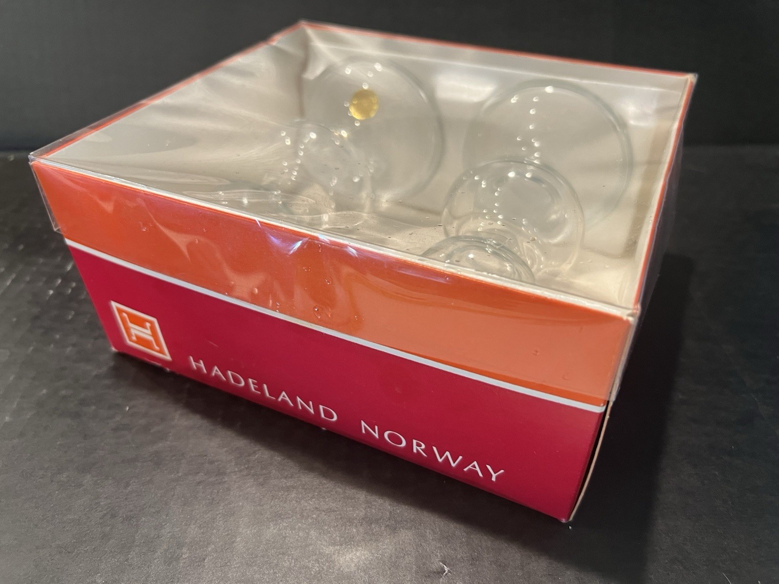 Willy Johannsson for Hadeland Glass Norway Candle Holder Vase Set 2 Medoc 160 MM