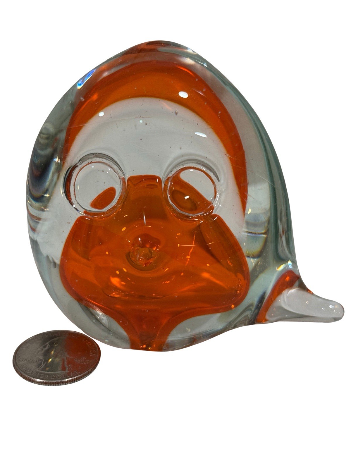Vintage Hand Blown Glass Bird, Fun, Whimsical & unique