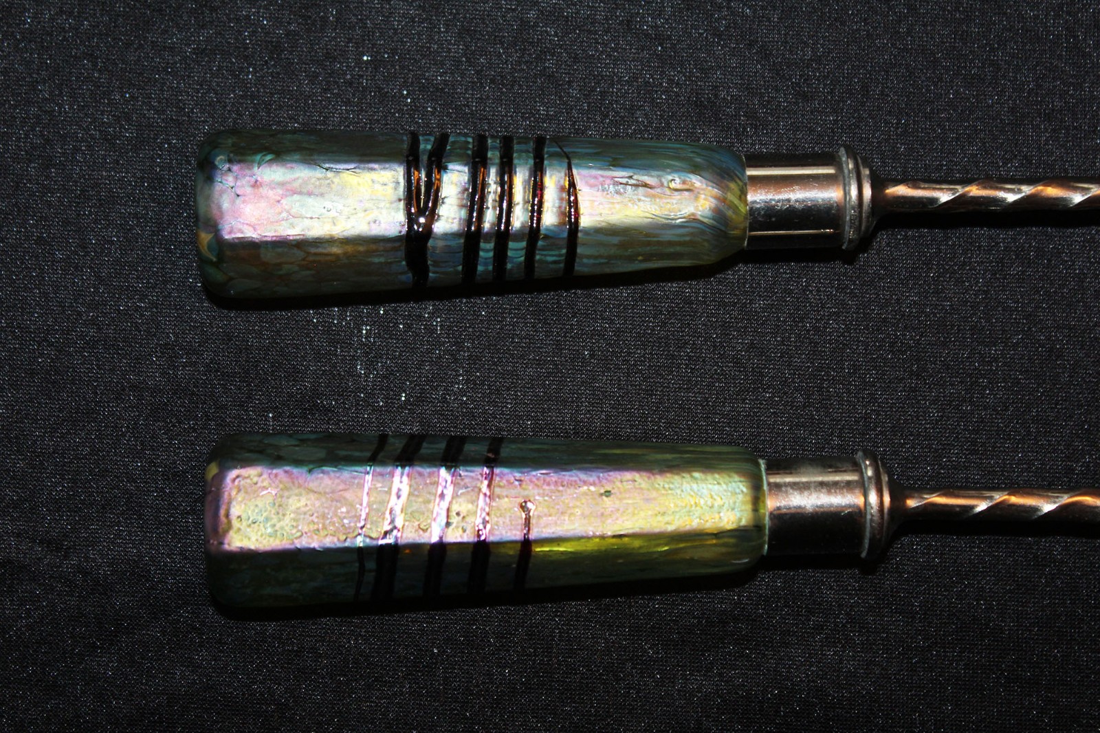 Beautiful Salad Serving Set, Pallme und König, Glass Vienna, Art Nouveau