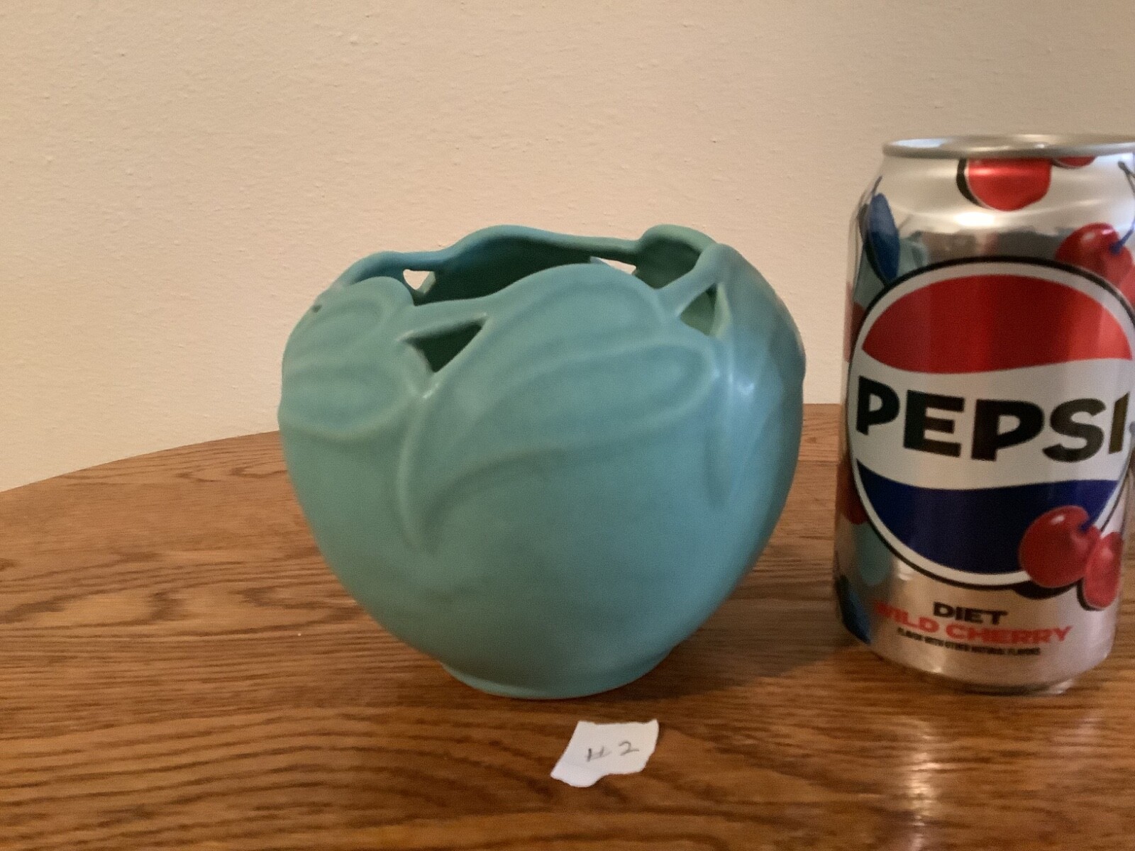 Vintage Van Briggle Blue Philodendron Vase Col Spgs