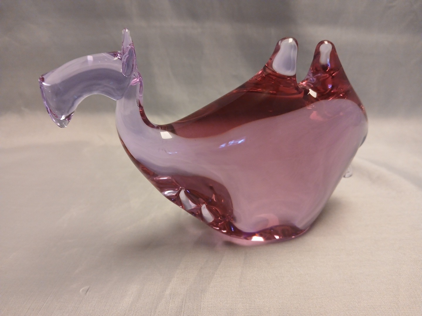 Camel Hand Crafted Figurine Glass Czech Republic Miloslav Janků Paperweight