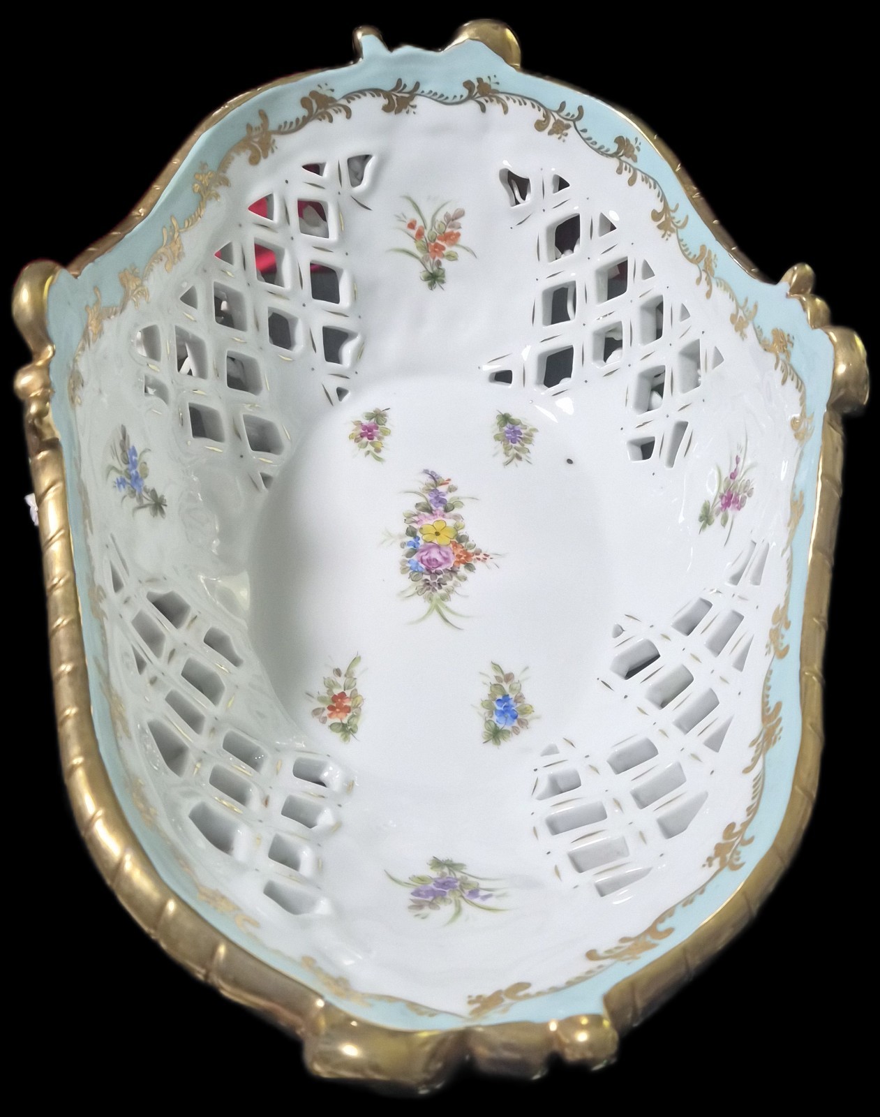 Meissen Signed Porcelain Fruit Bowl Excellent Condition