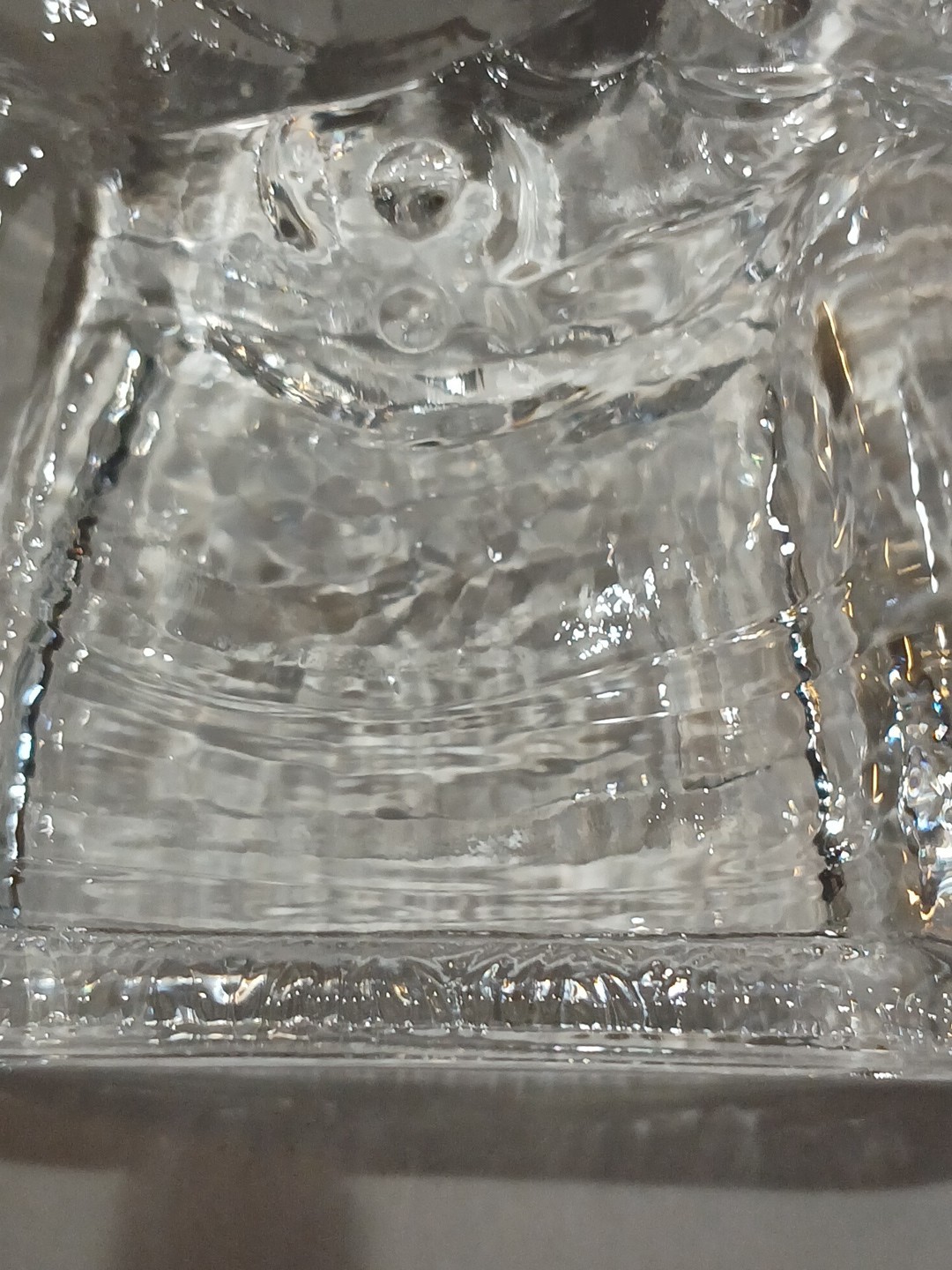 Lindshammar Swedish Clear Crystal Dala Horse Paperweight Art Glass Figurine RARE