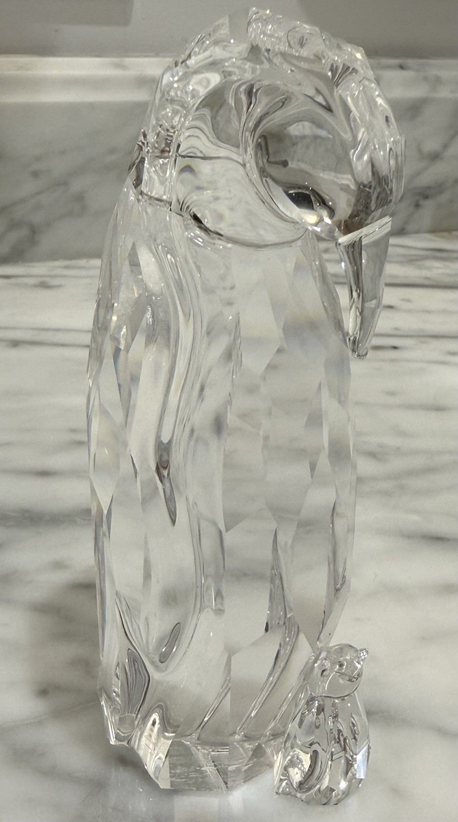 Swarovski penguin with baby