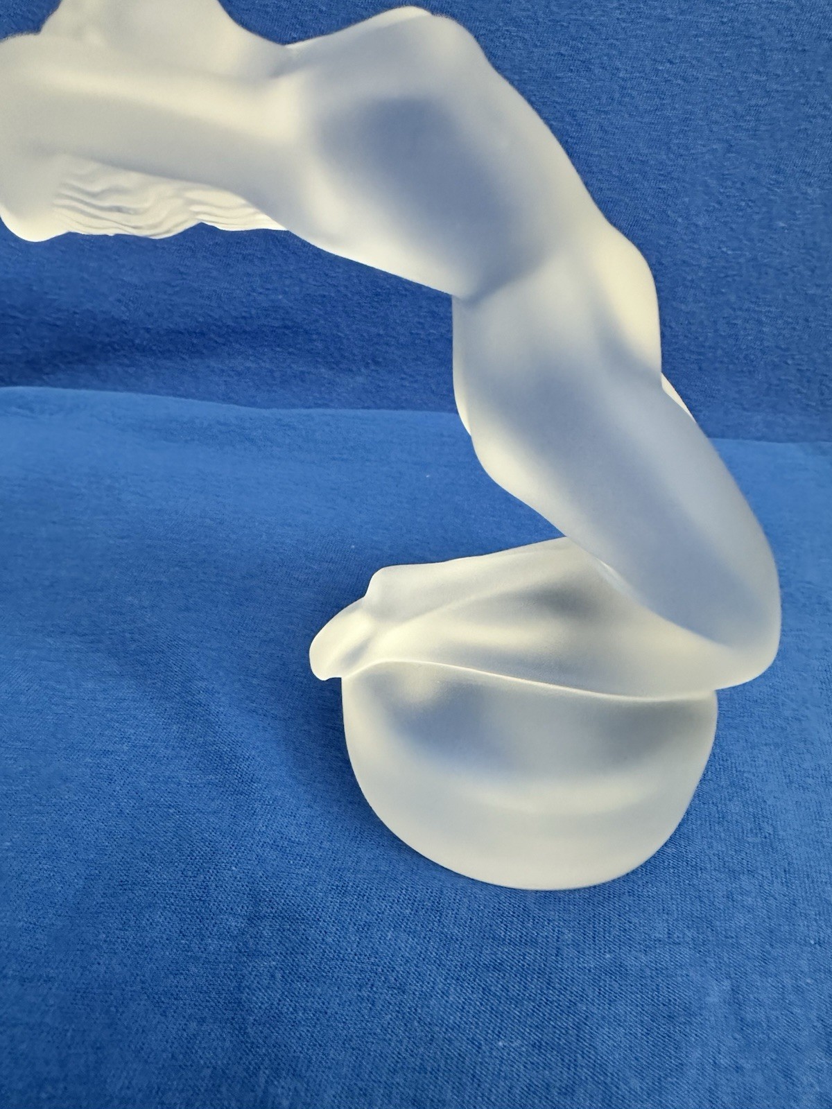 Vintage Lalique France Frosted Crystal “Chrysis” Nude Woman Figurine Signed