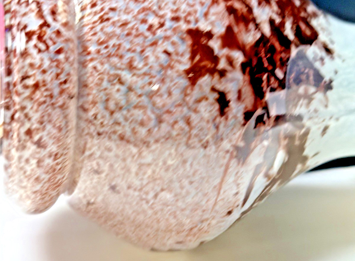 Contemporary Klodzko Poland Art Glass Vase Mozaik Mix Mosaic Abstract Mottled