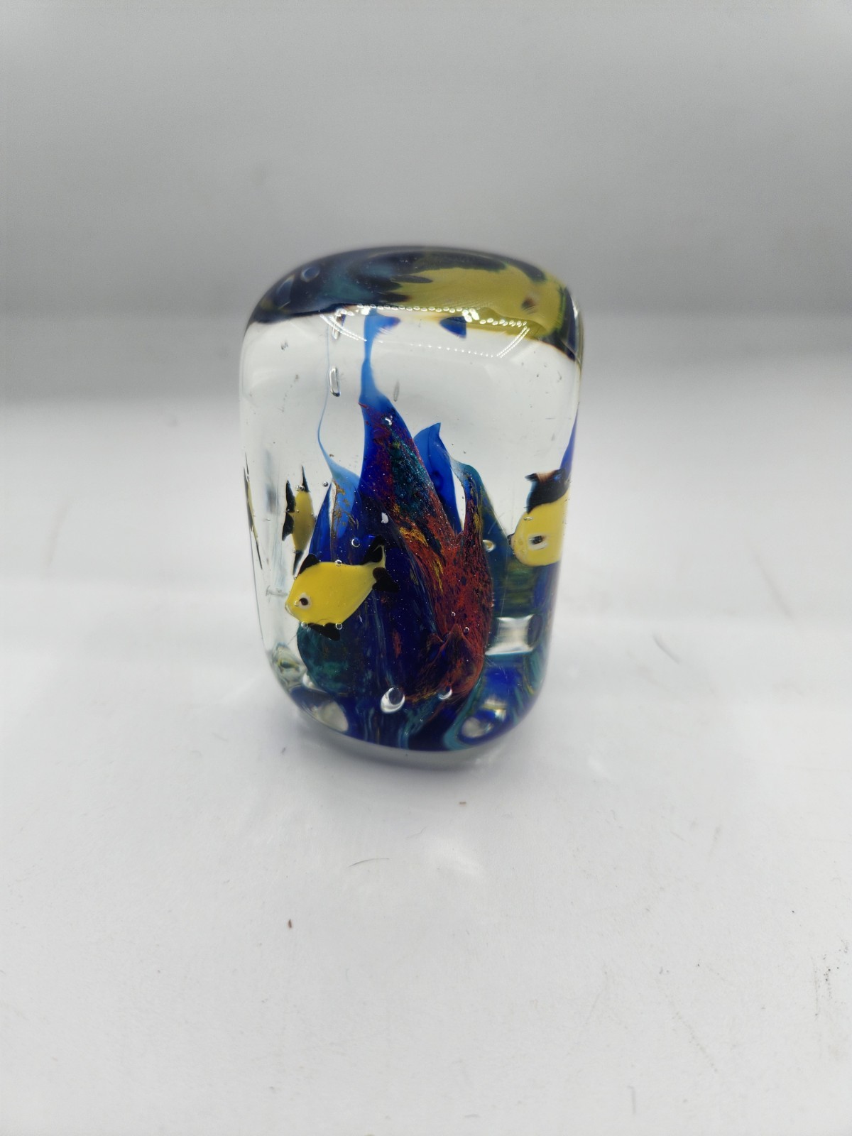 Vintage Glass Paper Weight 3 Inches Tall Display Piece