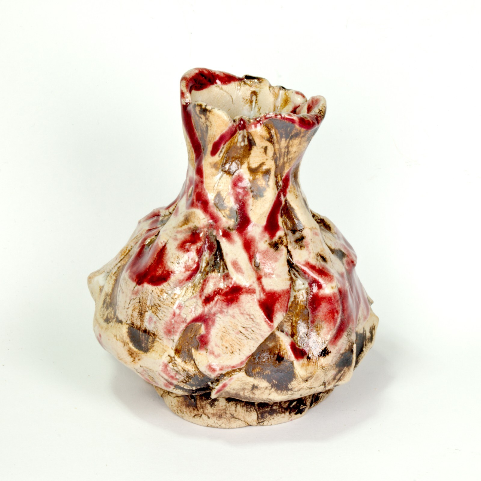 Vase ceramic glazed stoneware Höhle Lascaux w7 Unique Prof em A Loeschner-Gornau
