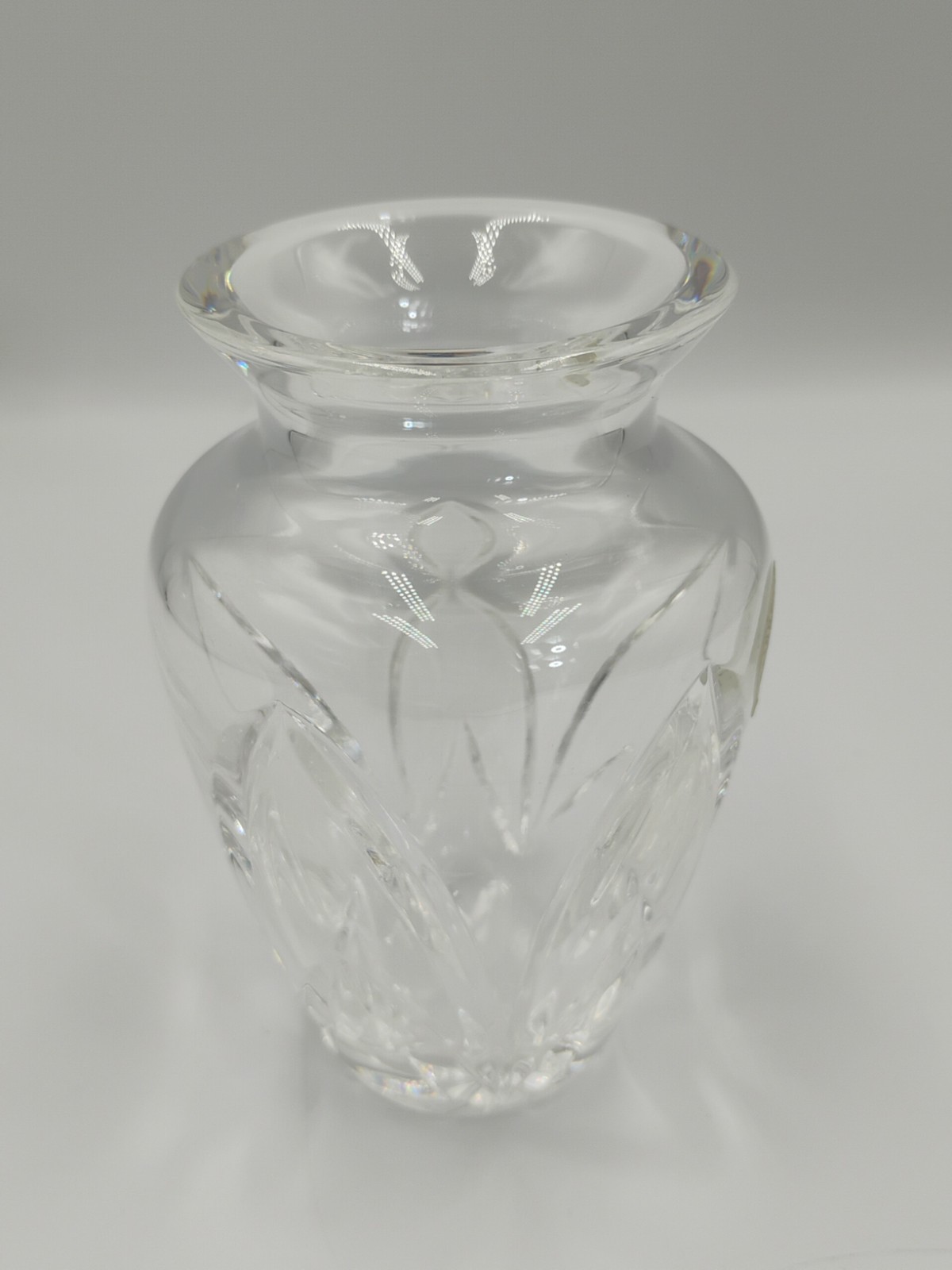 Waterford Posey Attendant Crystal Vase 4.5”T 3”W 2.25”Diam Top Friendship Arch