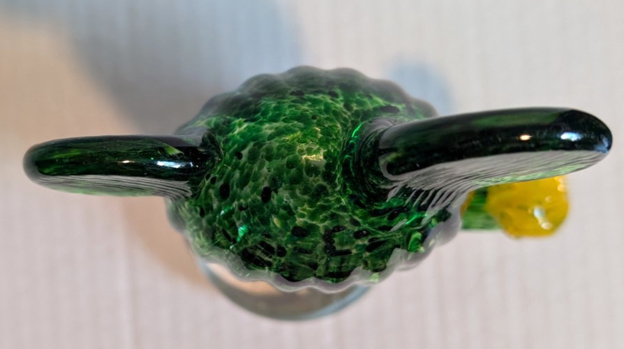 Blown Glass Cactus Figurine Home Decor 6″ – New