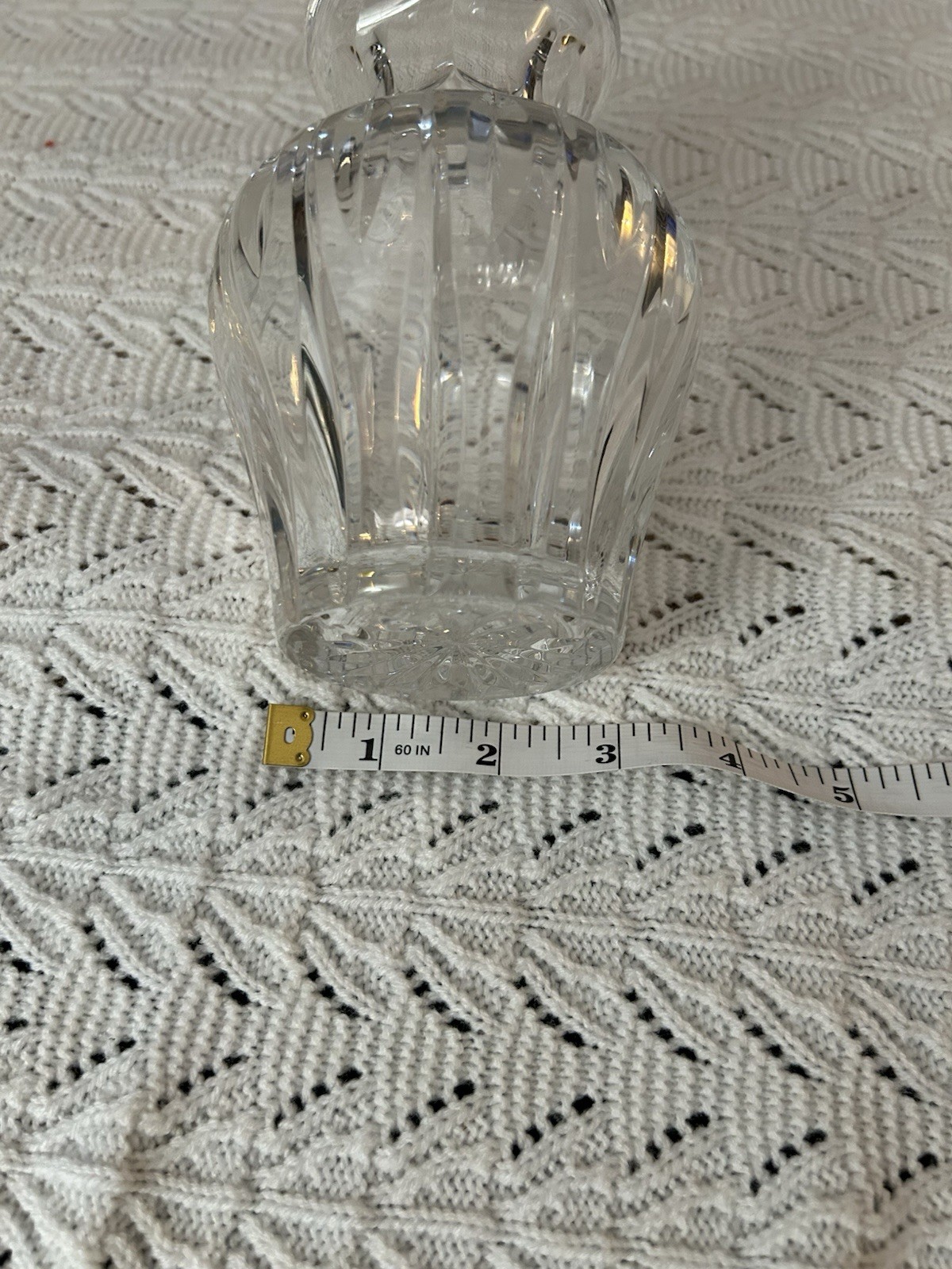 Marquis by Waterford Sheridan Crystal 6″ Vase Cut Glass Clear – Signed Stamp