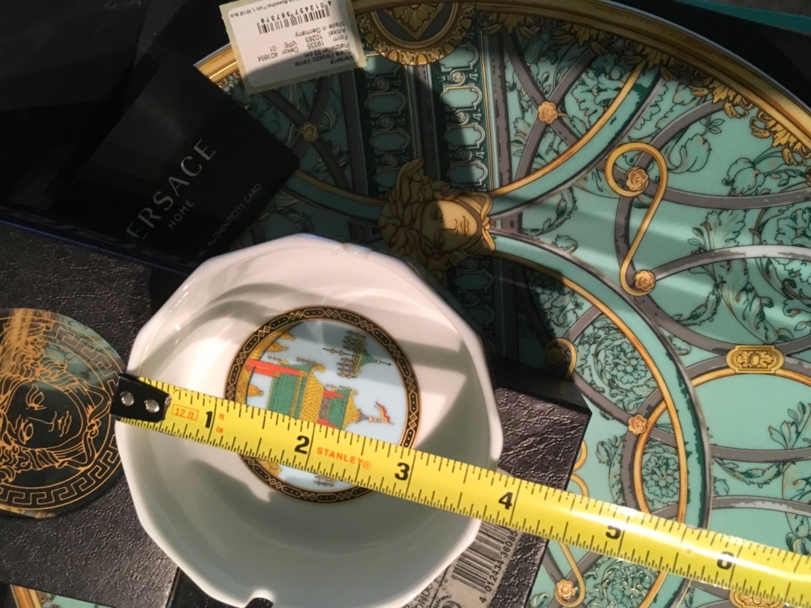 VERSACE MARCO POLO ASHTRAY Le Voyage ROSENTHAL RARE Retired in Box Sale 13cm