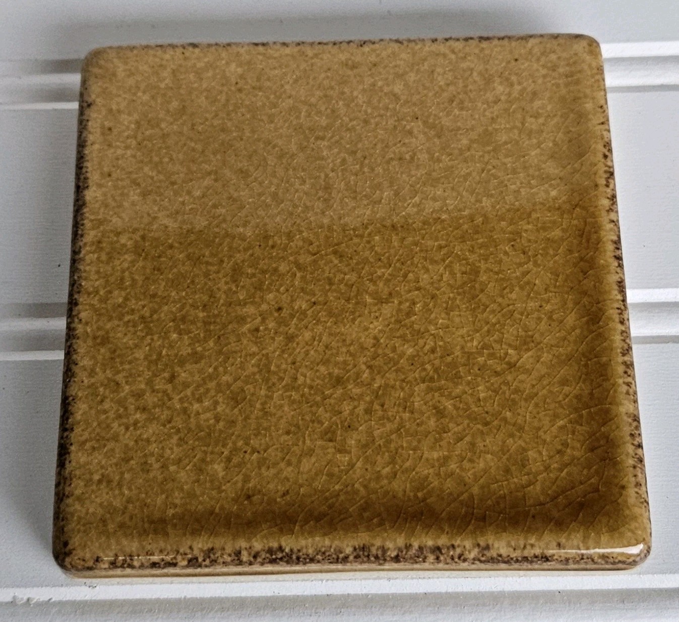 Motawi Tileworks Golden Ochre Glazed Glossy Tile Ann Arbor Michigan 4×4