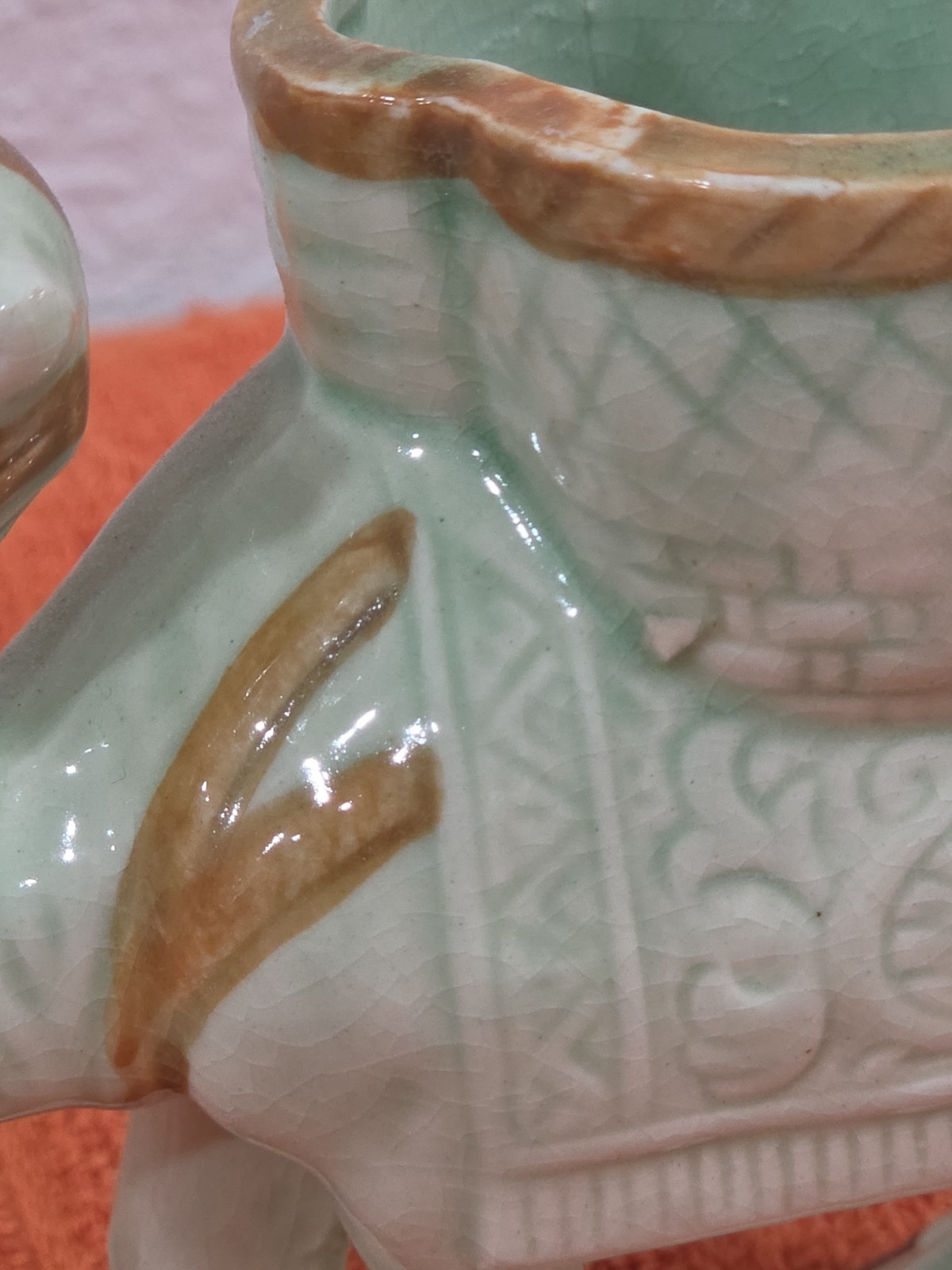 Vintage Glaze Camel Planter Japan 4″ Succulent Pot Art Pottery