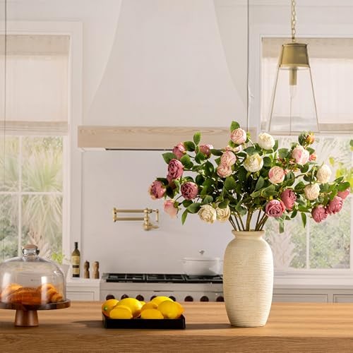 Ceramic Flower Vase, 12.5″ Large Rustic Farmhouse Decor Vase for Home, Table