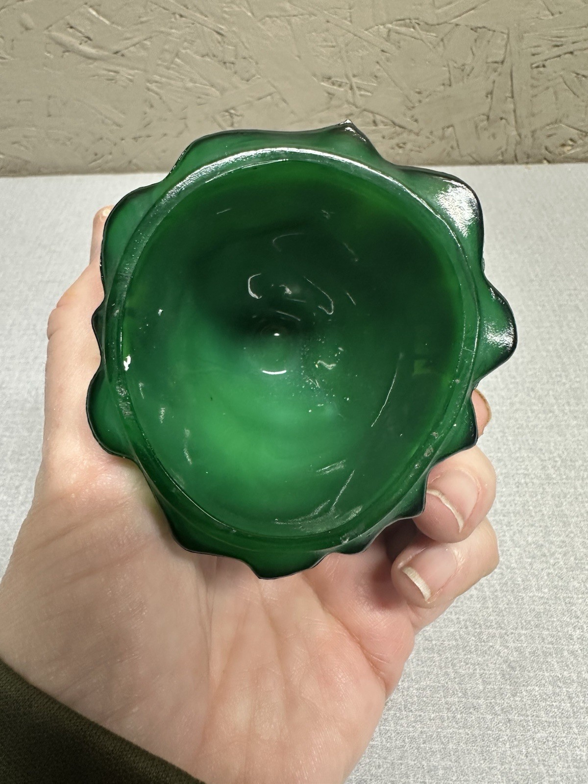 Boyd’s Crystal Art Glass, Green Louise Doll
