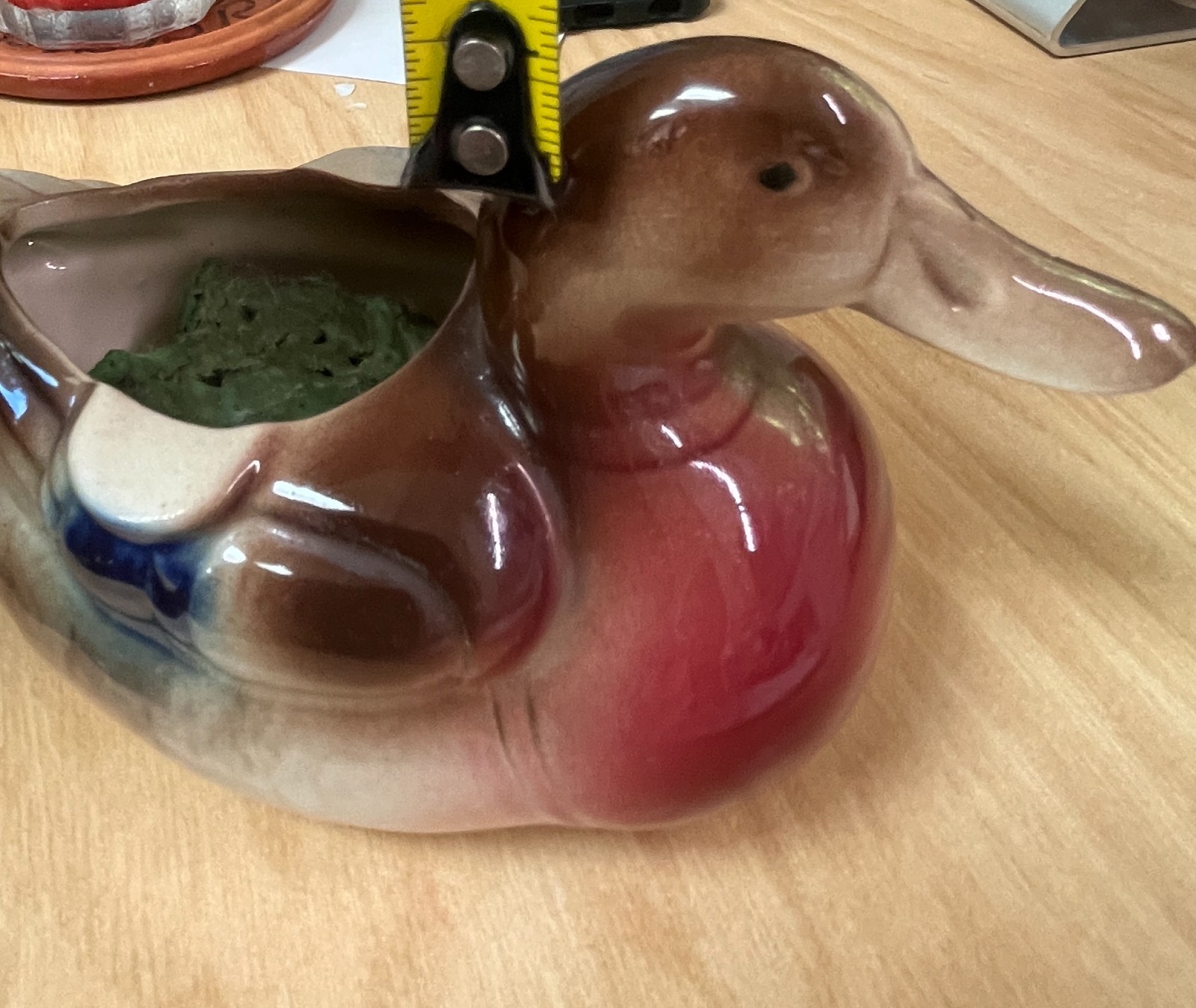 Vintage Royal Windsor Mallard Duck Planter Tiny MCM Cabin Kitsch Small