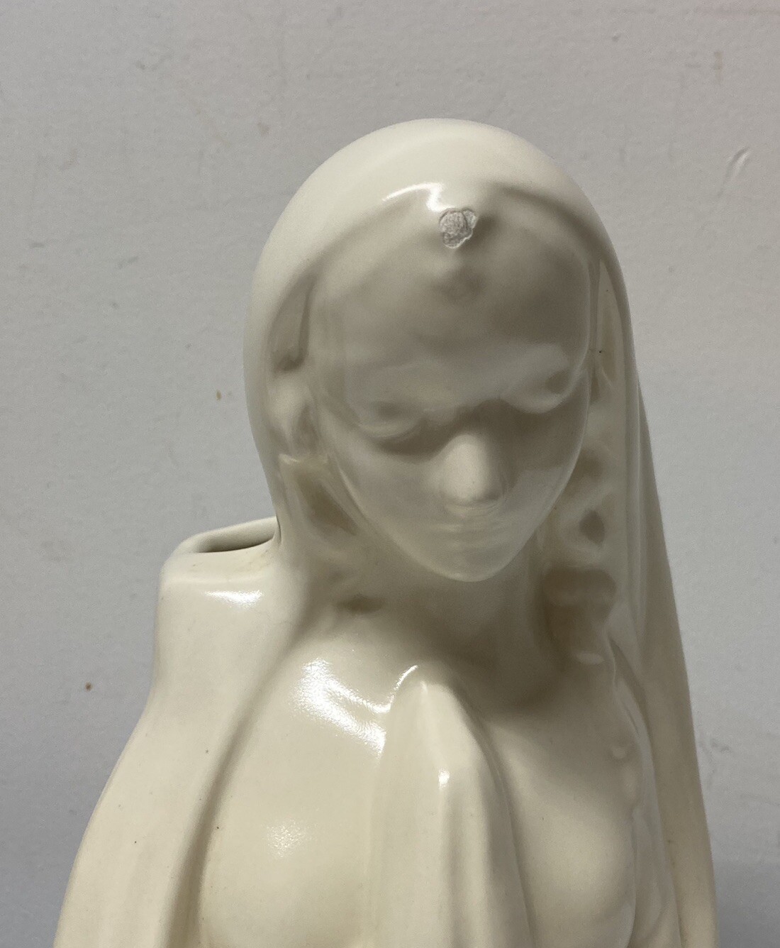 Vintage Haeger Praying Madonna Mary Blessed Mother Pottery Planter Vase – AS IS