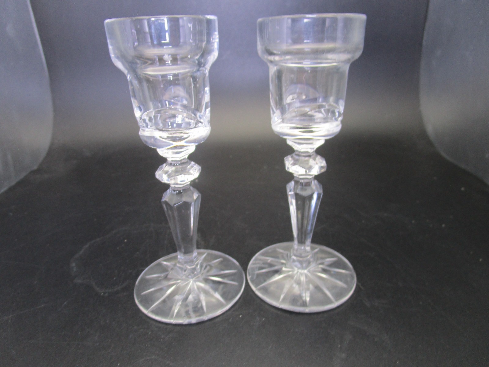 Waterford Marquis Candle Stick Pair 4.75 Inches Lead Crystal Made In Ireland