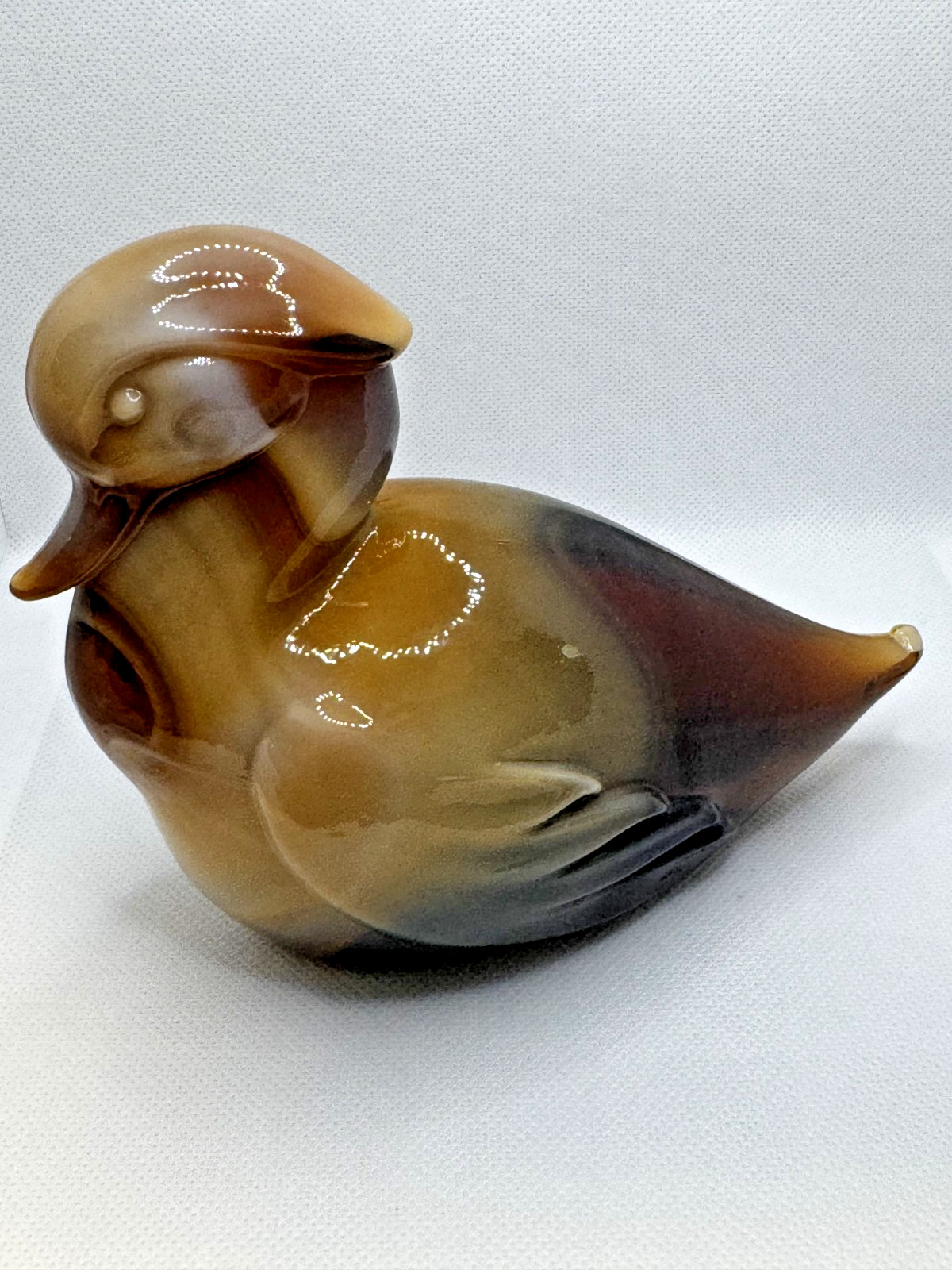 imperial glass animal Brown/carmel slag 5″T X 6″W