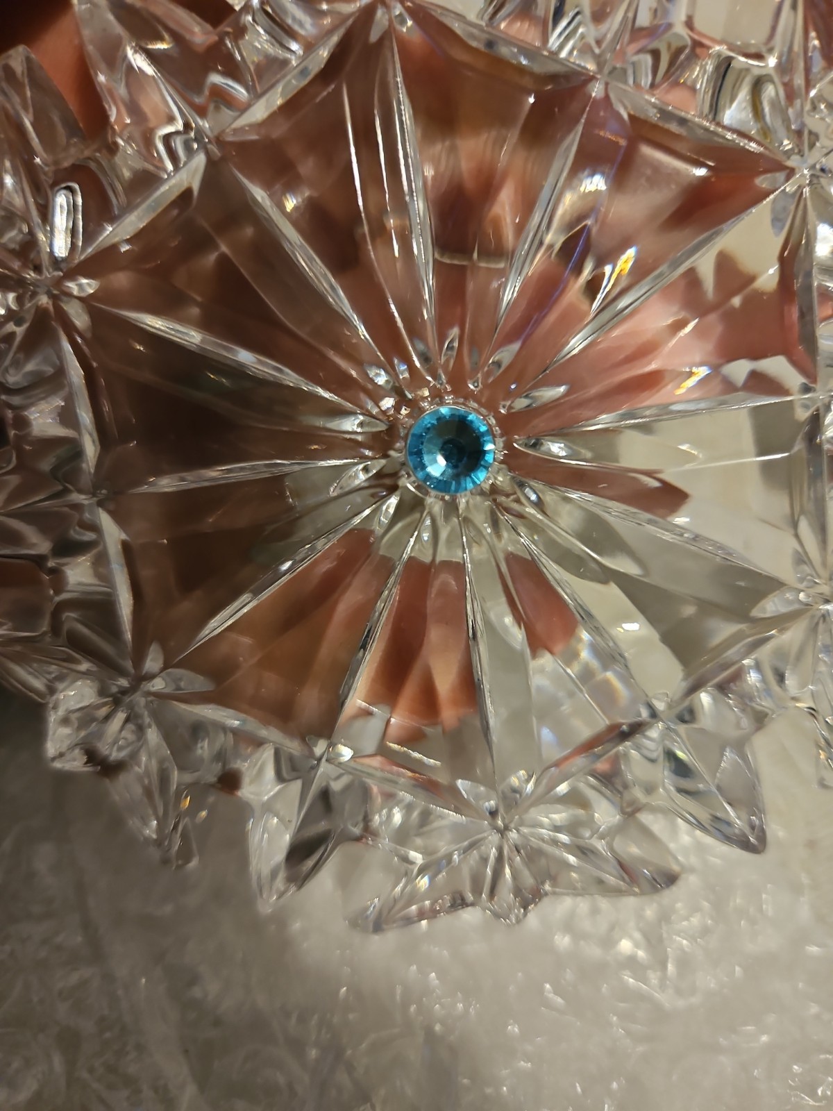 WATERFORD Crystal 2018 Snowflake Wishes “Happiness” Christmas Ornament 8th