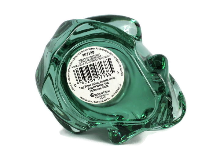 Indiana Glass Lot of 2 Spanish Frog Votive Holder Tea Light Heavy Paperweight 5