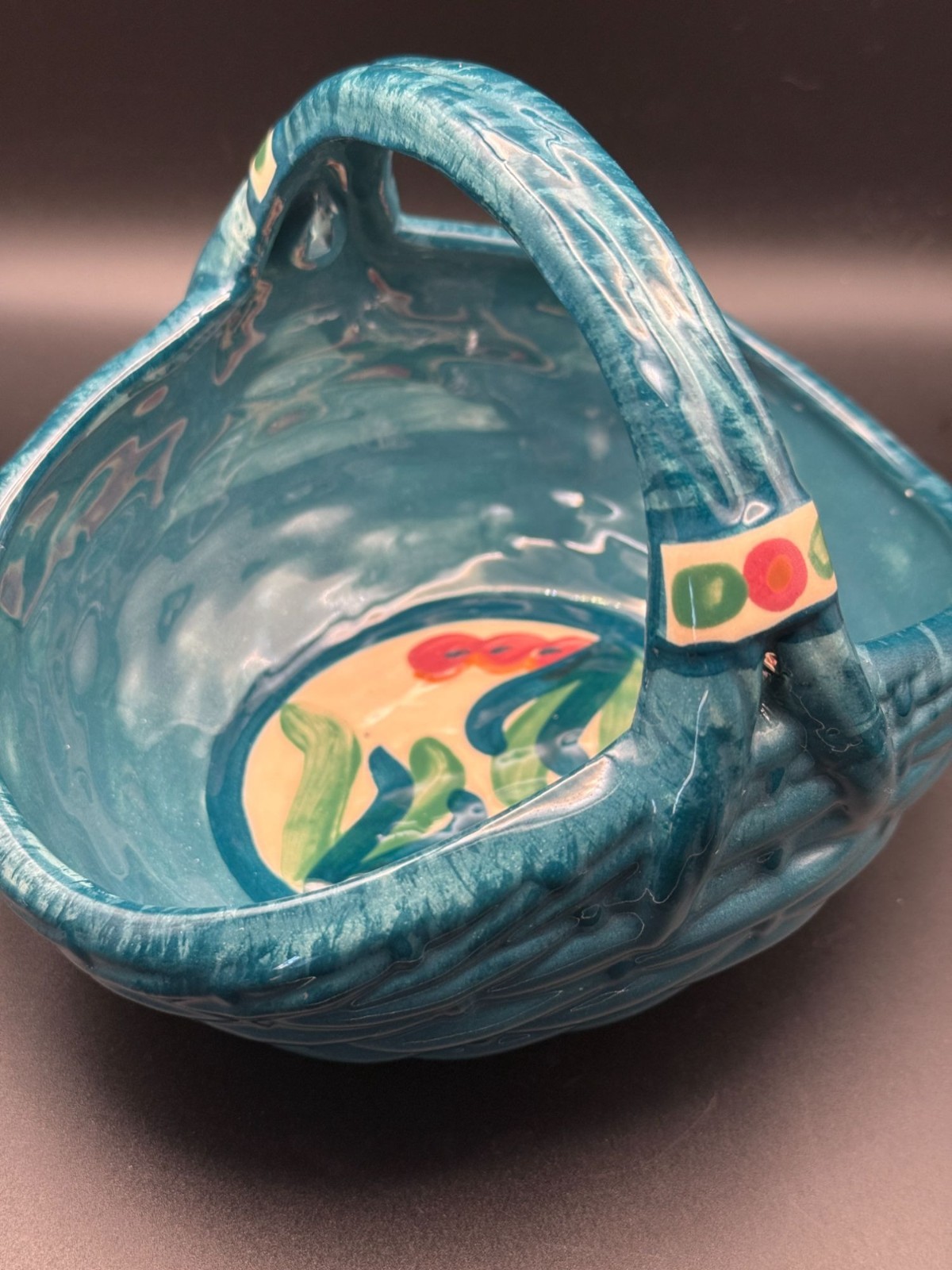 Gail Pittman Studio Pottery Basket | Signed & Dated 1993