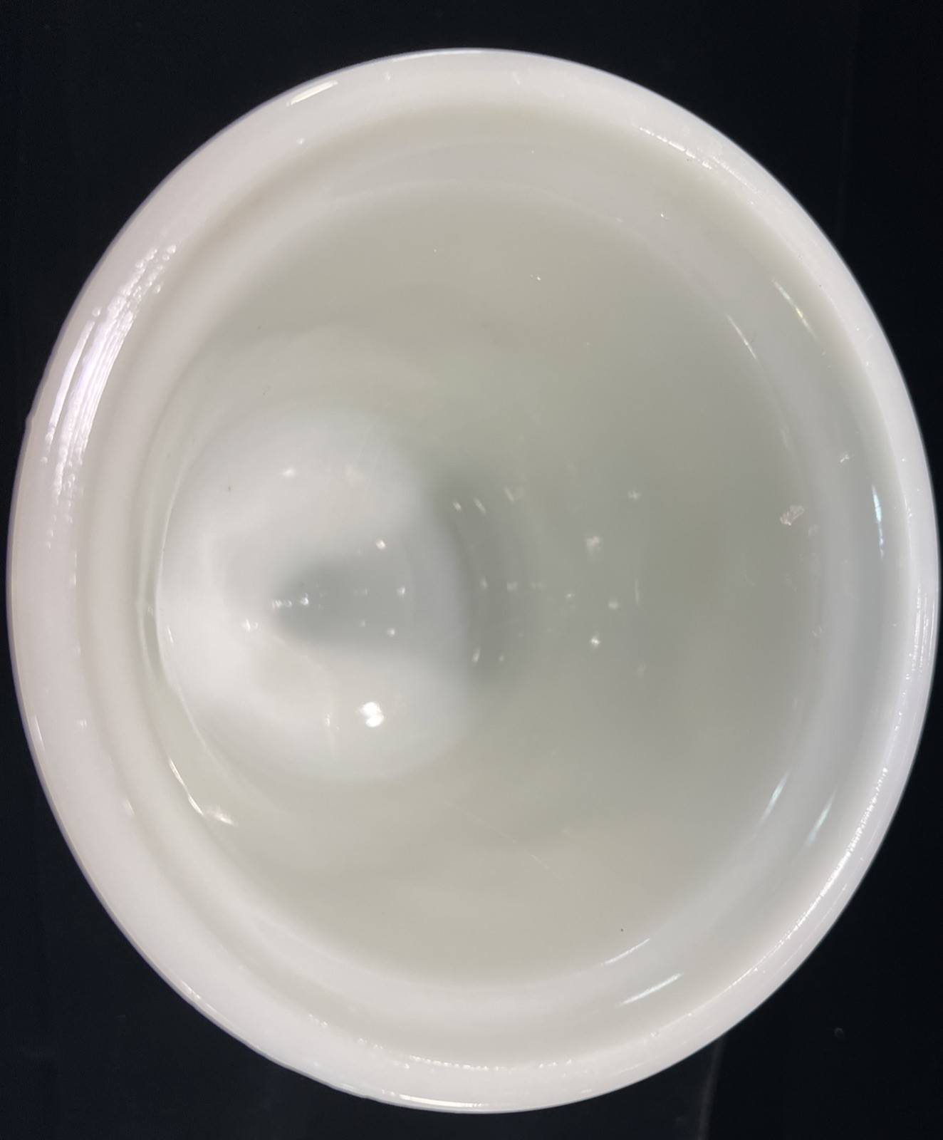 Vintage E O BRODY Milk Glass Footed VASE Compote #M4300 Planter Urn 7”x 6.75”