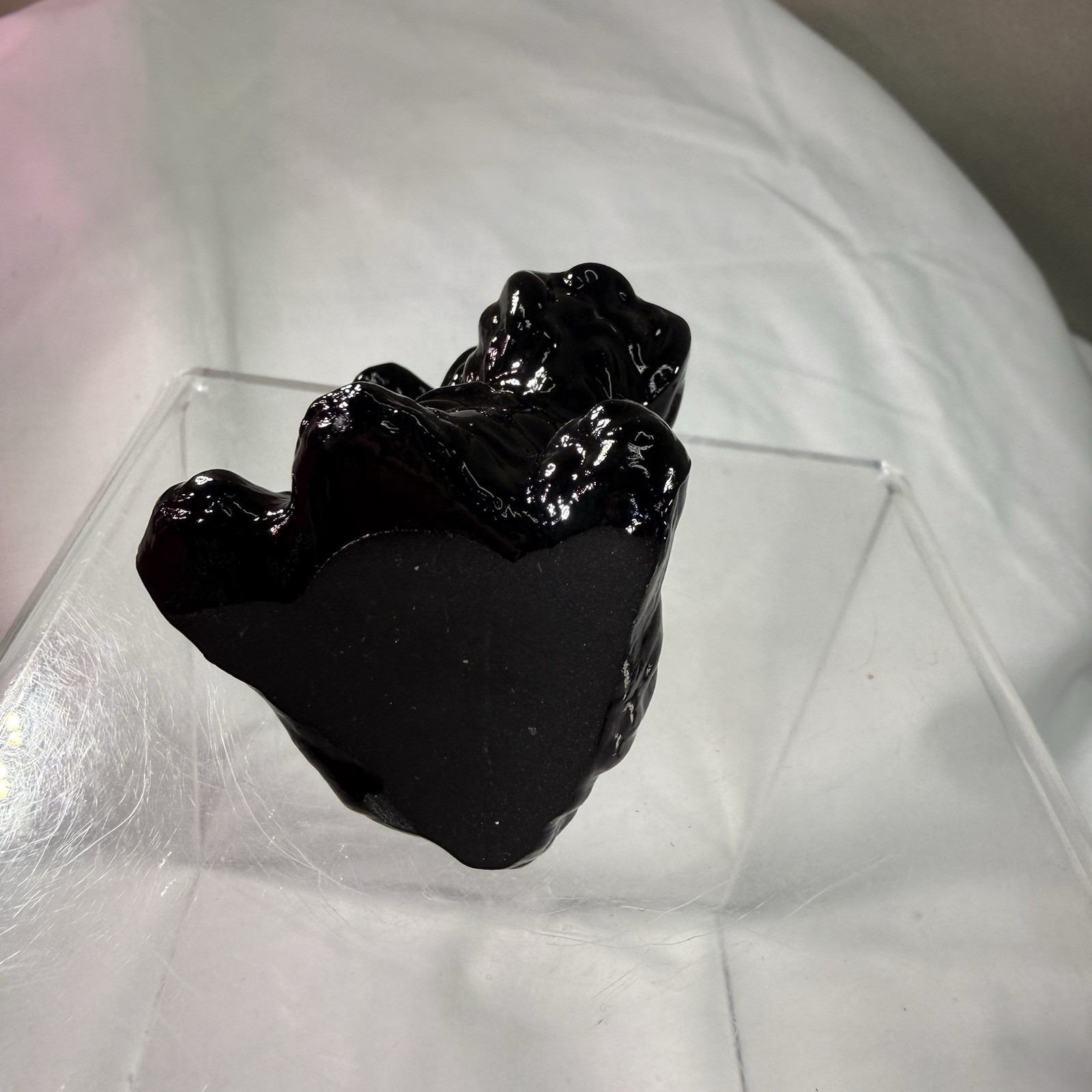 Viking Art Glass Black Dog Black Turtle And Black Puppy Small Figures READ Desc.