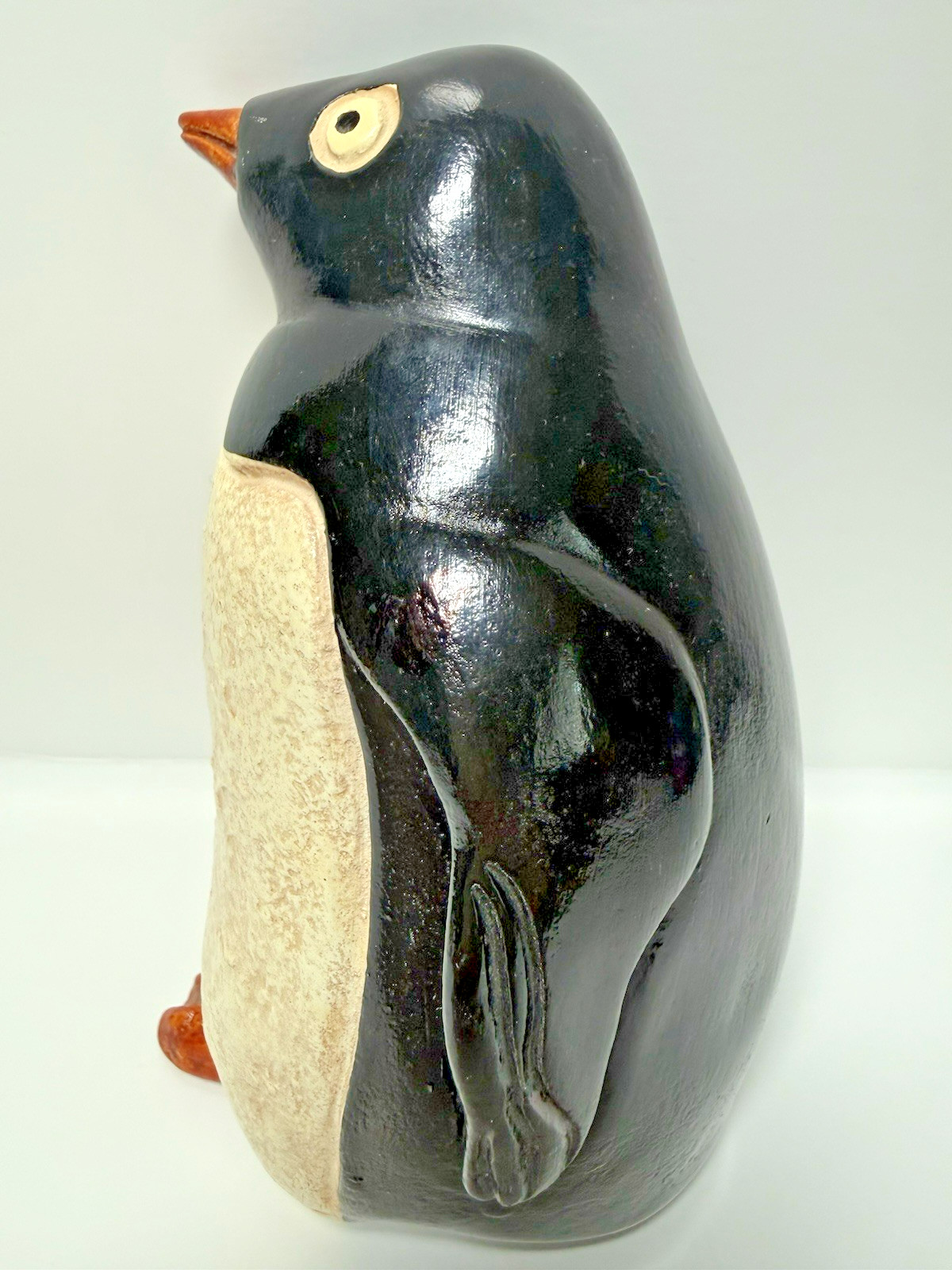 Jaru Pottery MCM 1974 Penguin Sculpture by Jaru USA 7.5 ” tall Exquisite Work