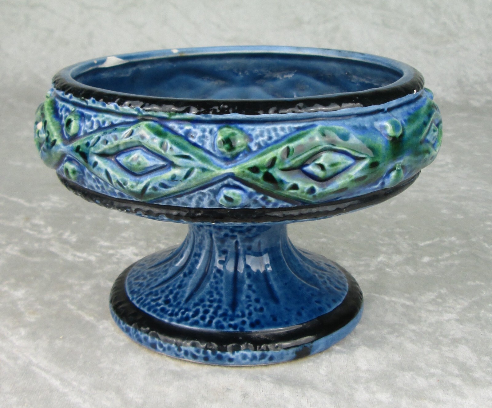 Rubens Originals Japanese Pottery Pedestal Vase Planter 4inch Mid Century Modern