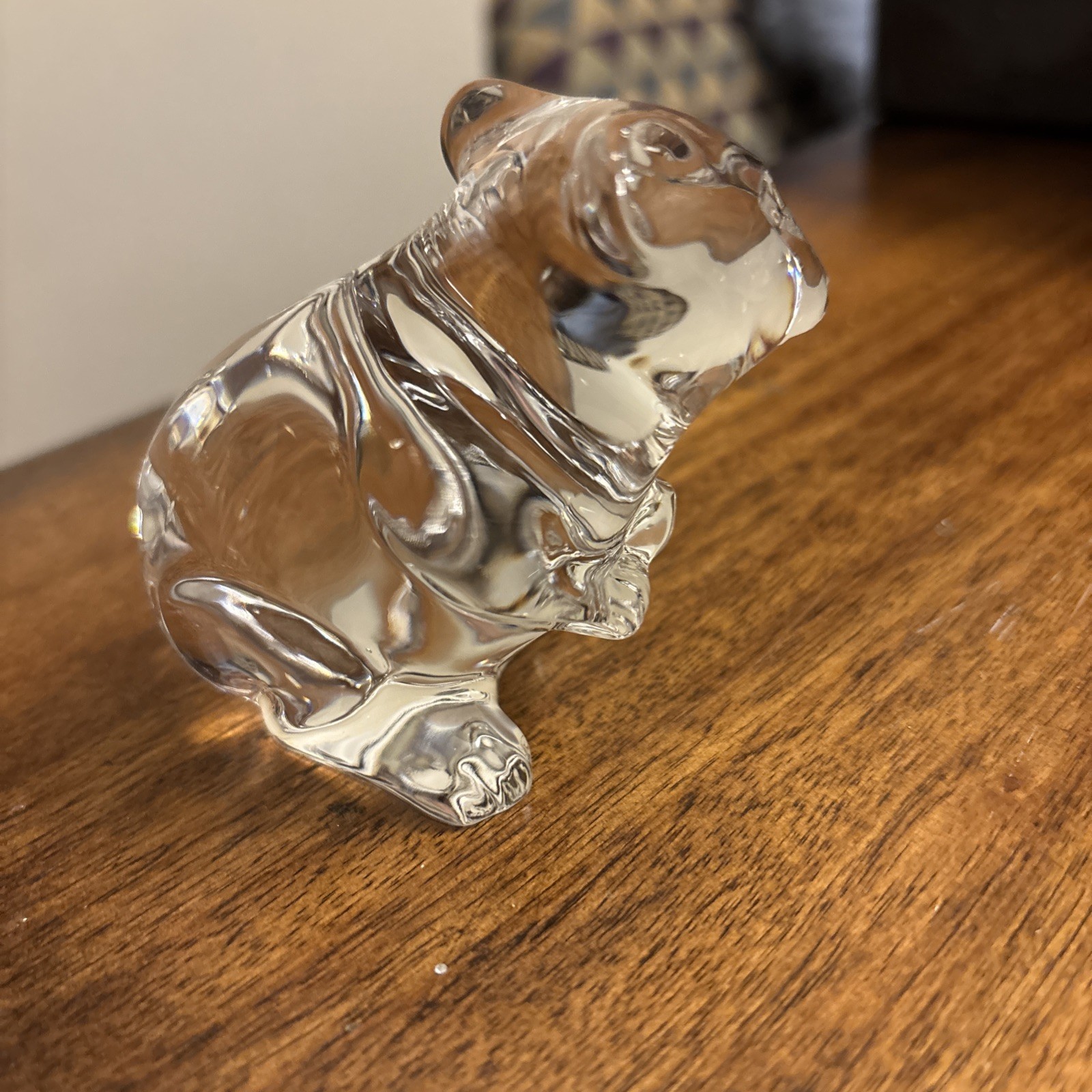 Princess House Pets RAT MOUSE Paperweight Figurine 24% Lead Crystal VTG Germany