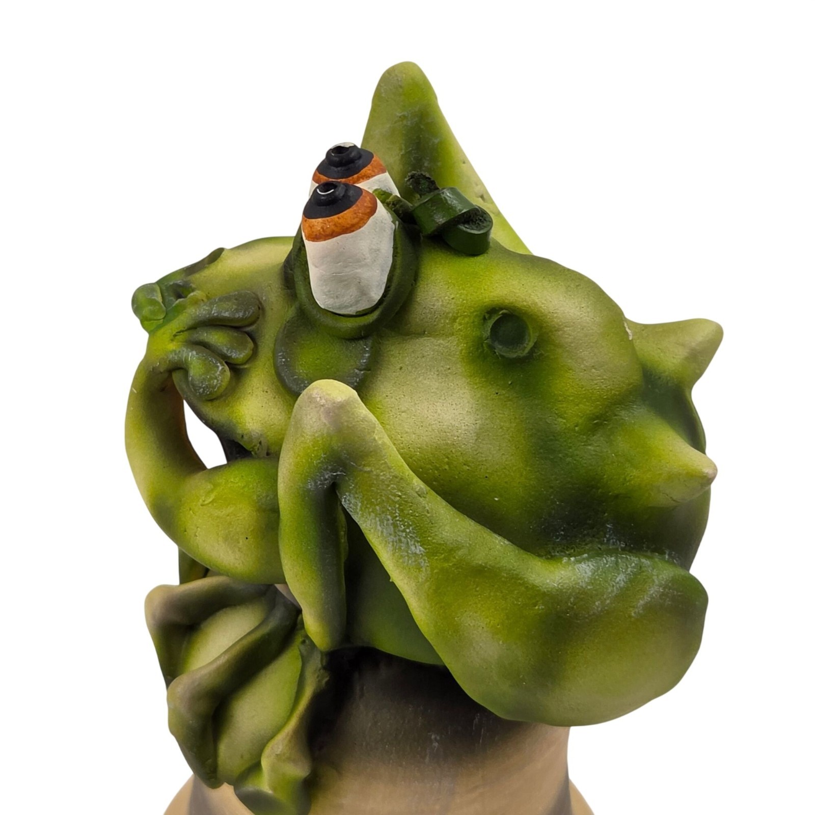 Todd Warner Frog Toad Bell 1997 Art Pottery Animal Series Artist Signed Dated