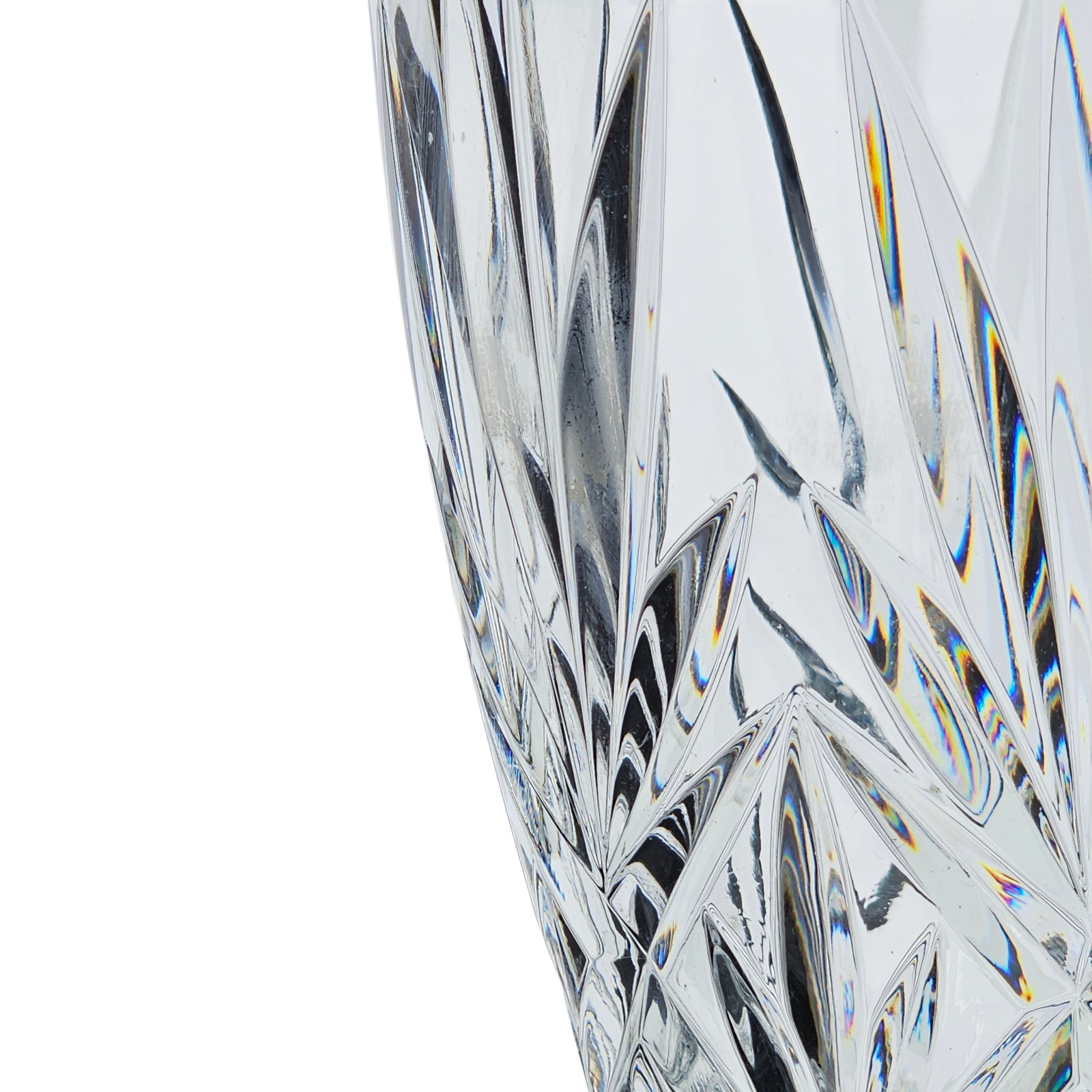 VTG Cristal D’Arques-Durand Mystique Pattern Cut Crystal Flower Vase – 11 Inch