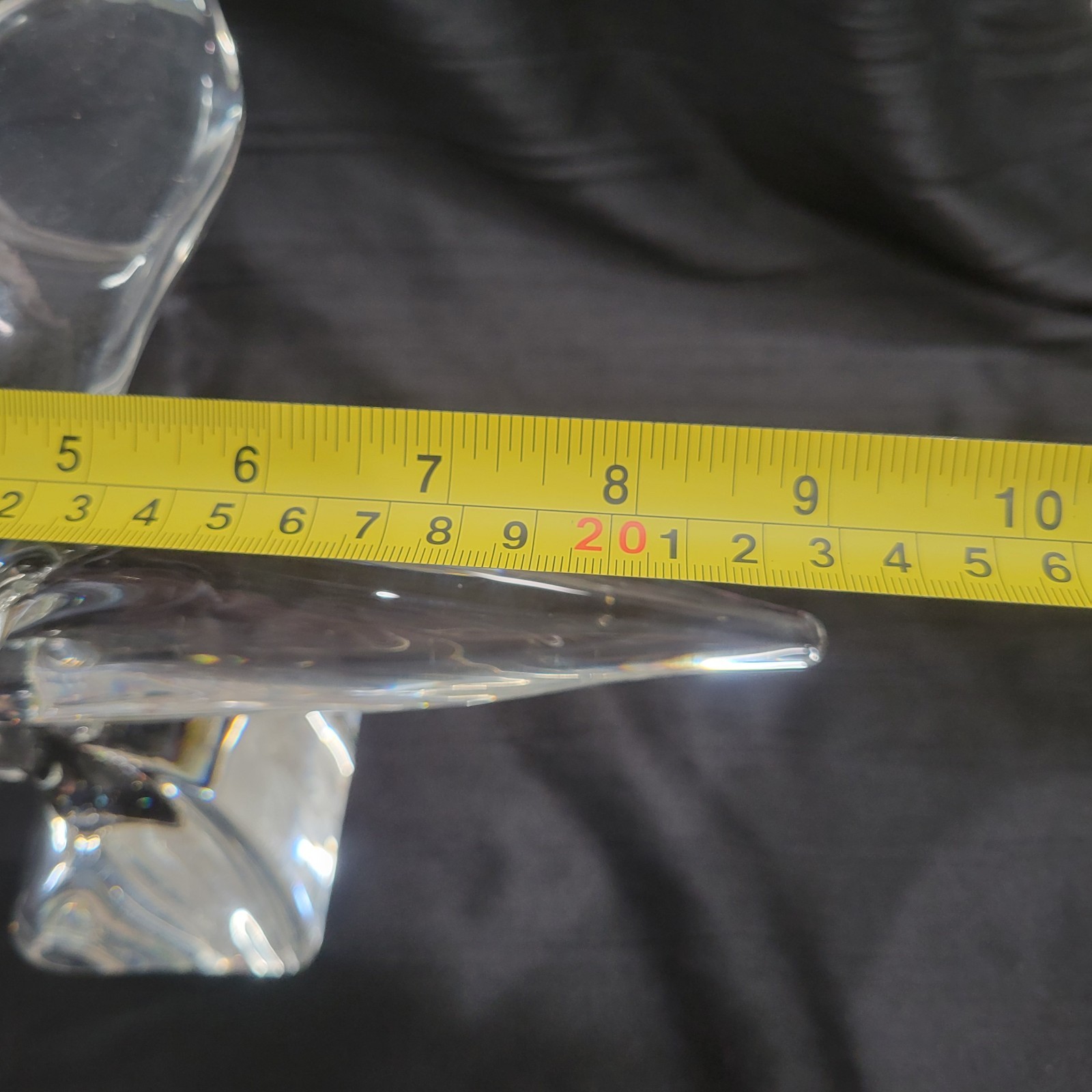 Steuben Glass Flying Seagull Figurine Signed By Lloyd Atkins READ!! HUGE HEAVY