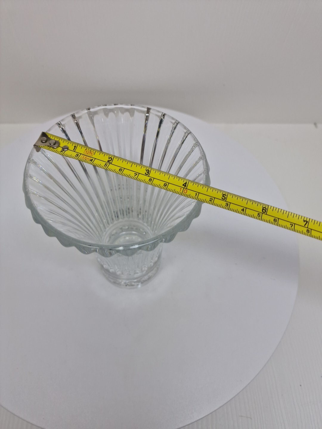 Vintage Cristal D’arques-Durand CARROUSEL 6.5″H Flower Vase Fluted D51