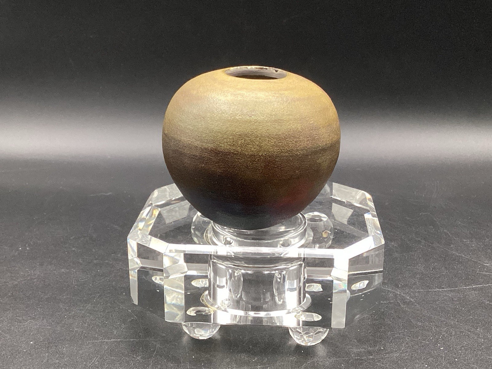 Signed Ben Diller Maui Studio Pottery Raku, 2.25×2.75”