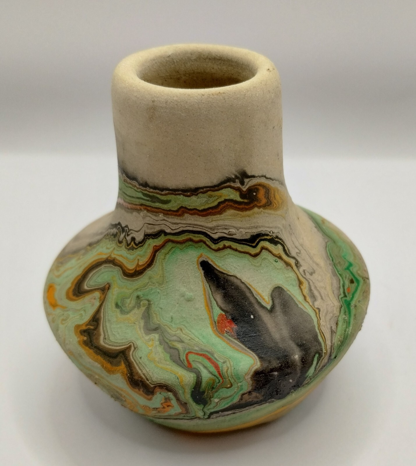 Vintage Little Vase by Nemadji Pottery USA 3.25 inches