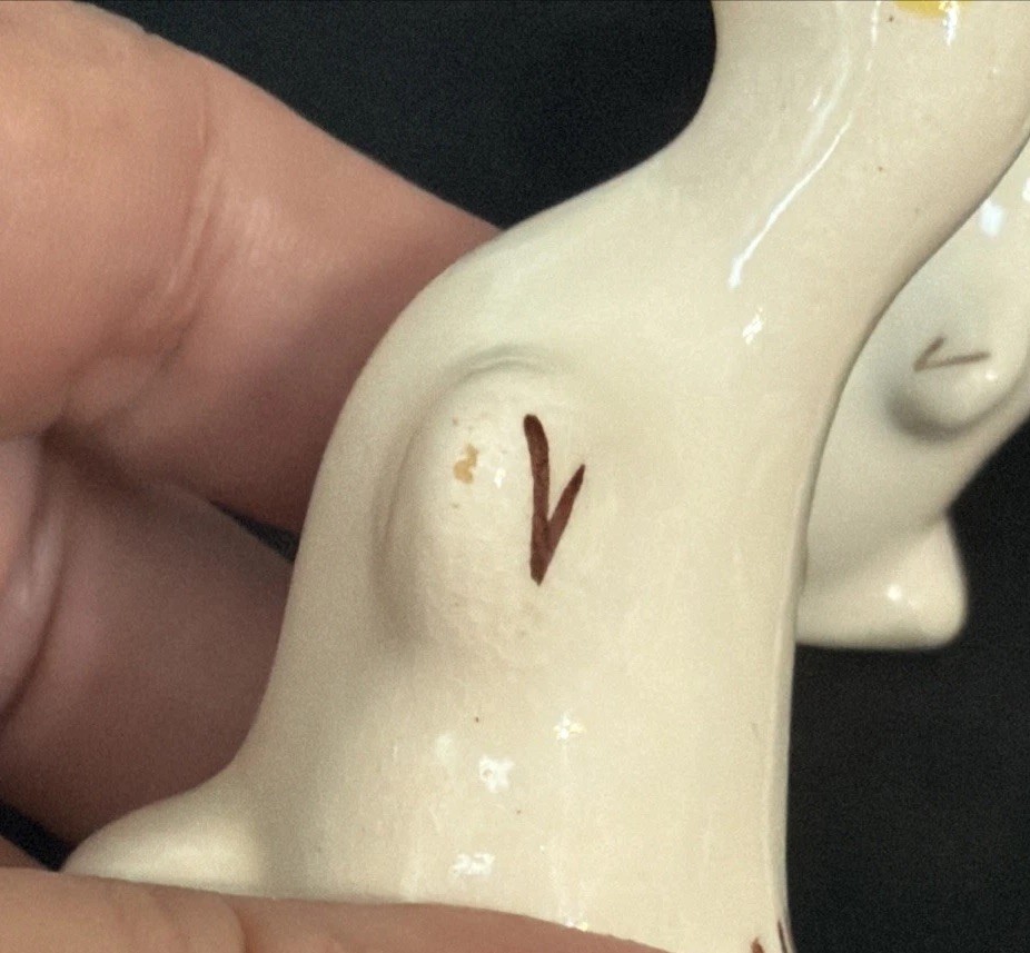 2 Vintage 3″ Rio Hondo Pottery Beak Up Duck Figurines CUTE! Miniature Ceramic