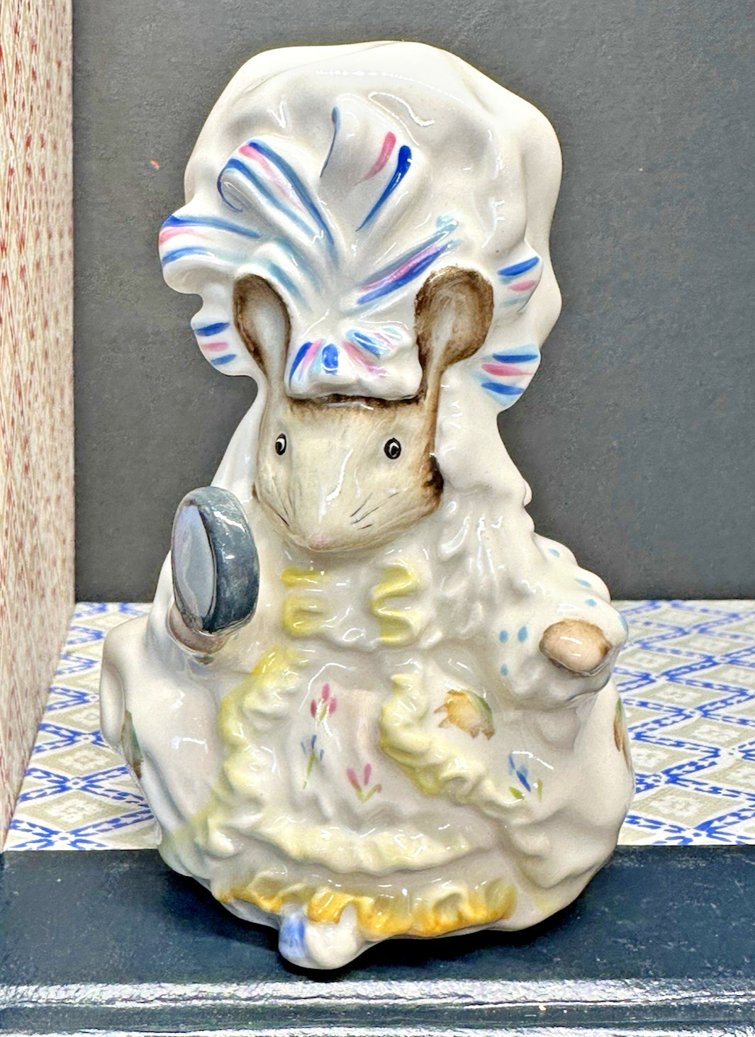 Vintage Beswick Beatrix Potter “Lady Mouse” Porcelain Figurine England 1951