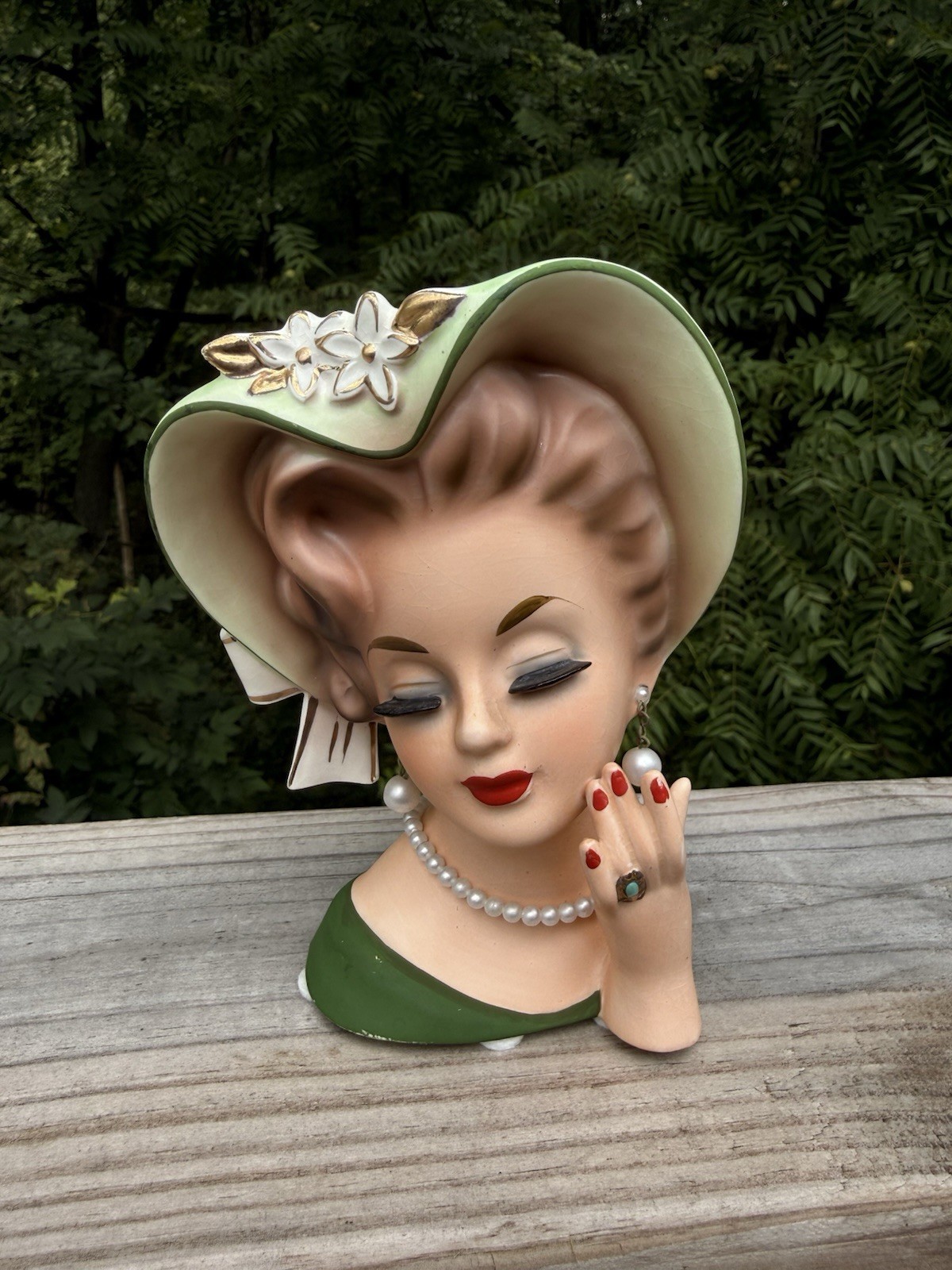 Rubens Lady Head Vase 5.5”