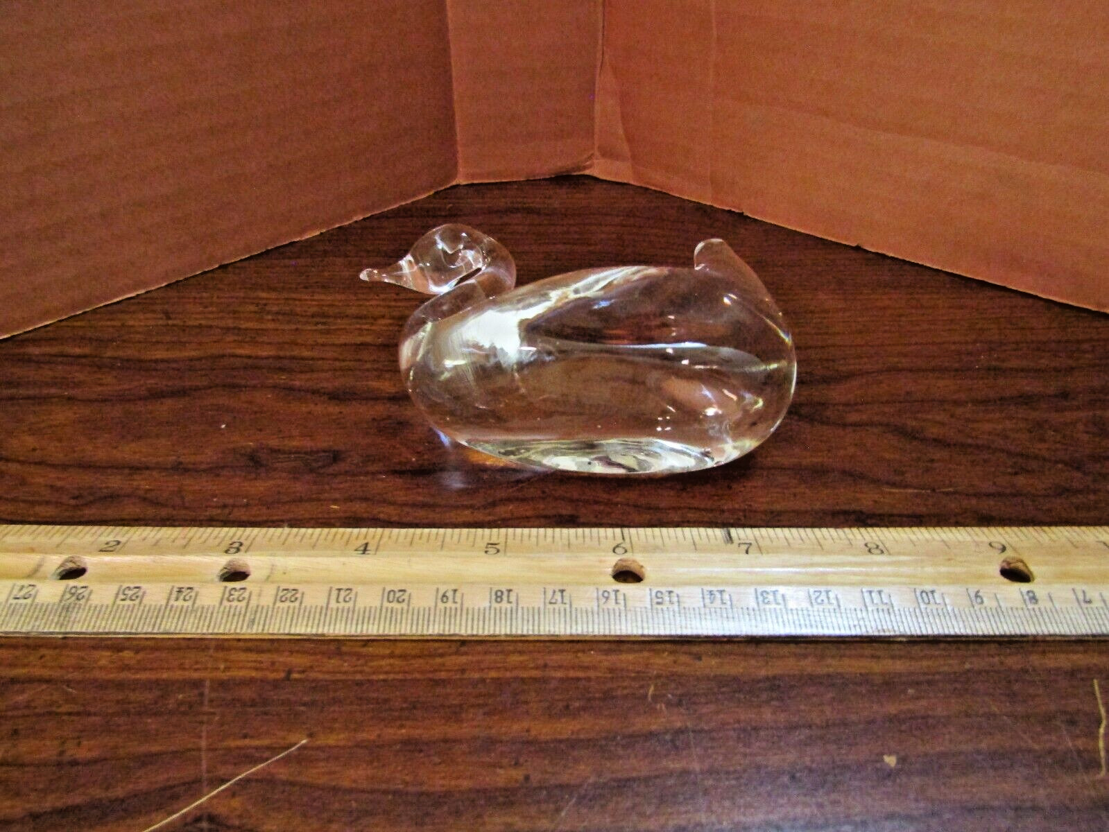 CRYSTAL SWAN – 4-1/4 BY 1-1/2 BY 3 INCHES