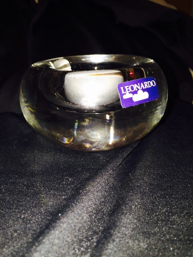 Leonardo of Germany Contemporary Glass Candle Holder Tea Light