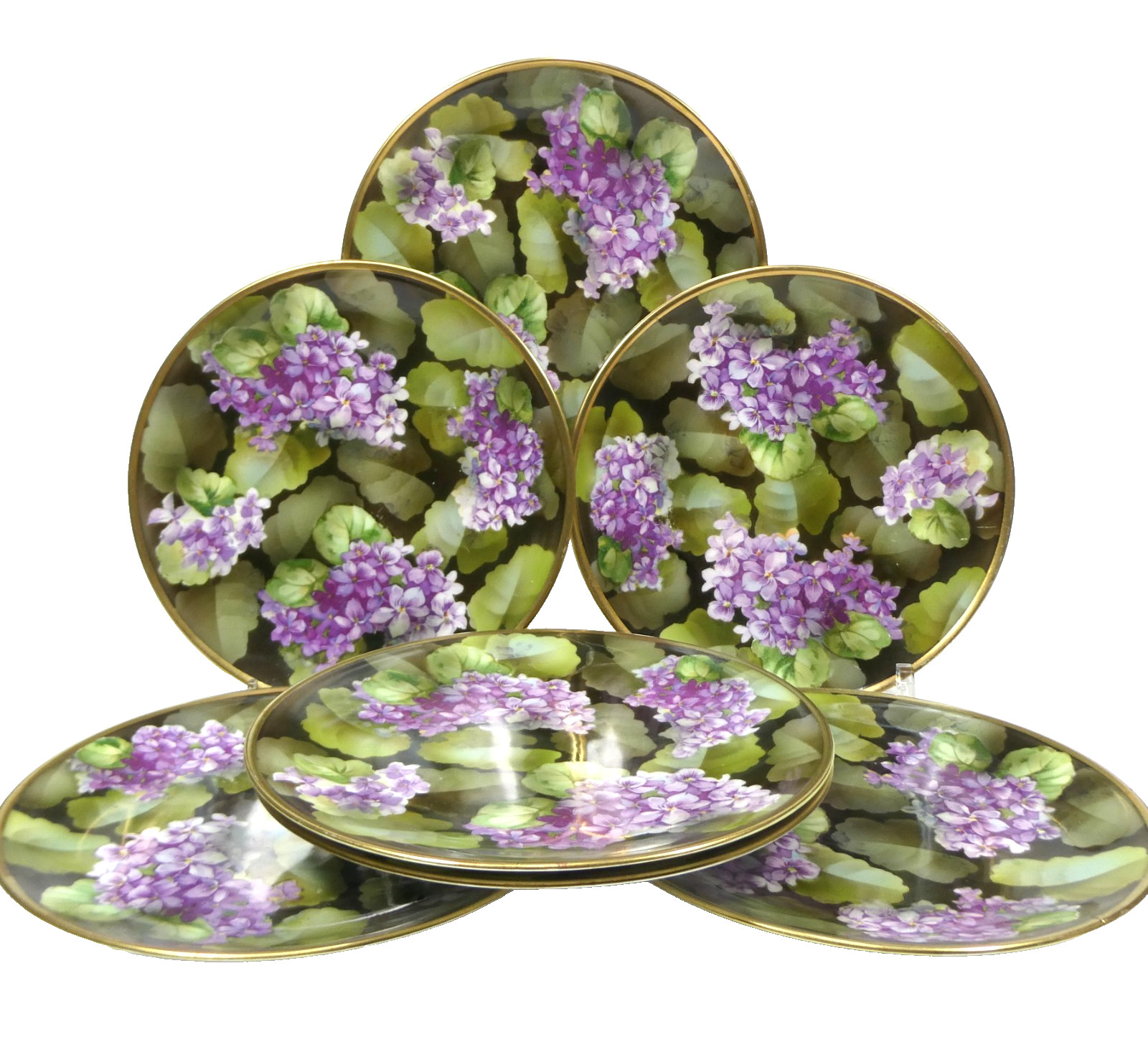 Prussia RS Suhl Reinhold Schlegelmilch Silesia Lilac Plate N-44