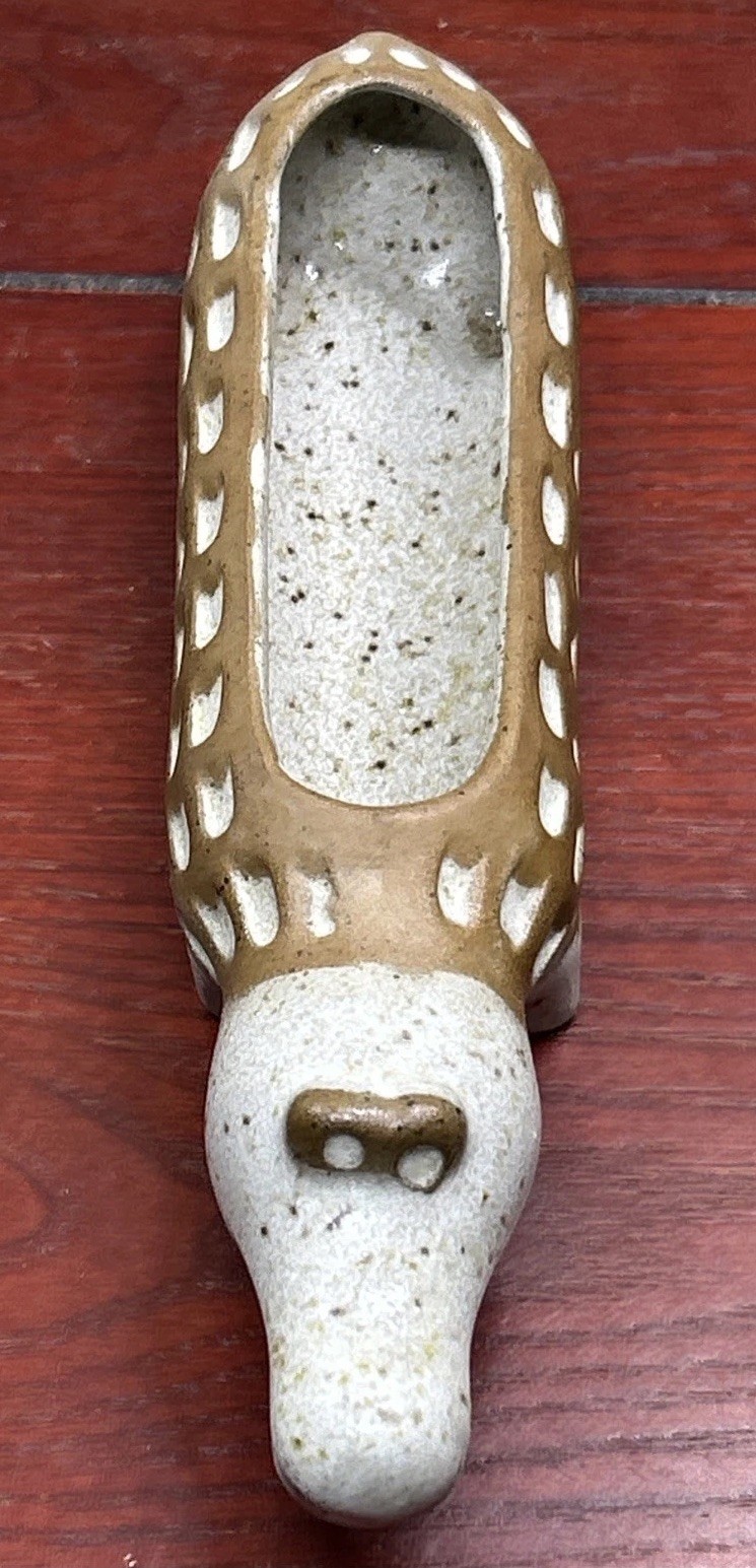 Vintage 1970s David Stewart Alligator Lion Valley Stoneware Pottery Planter