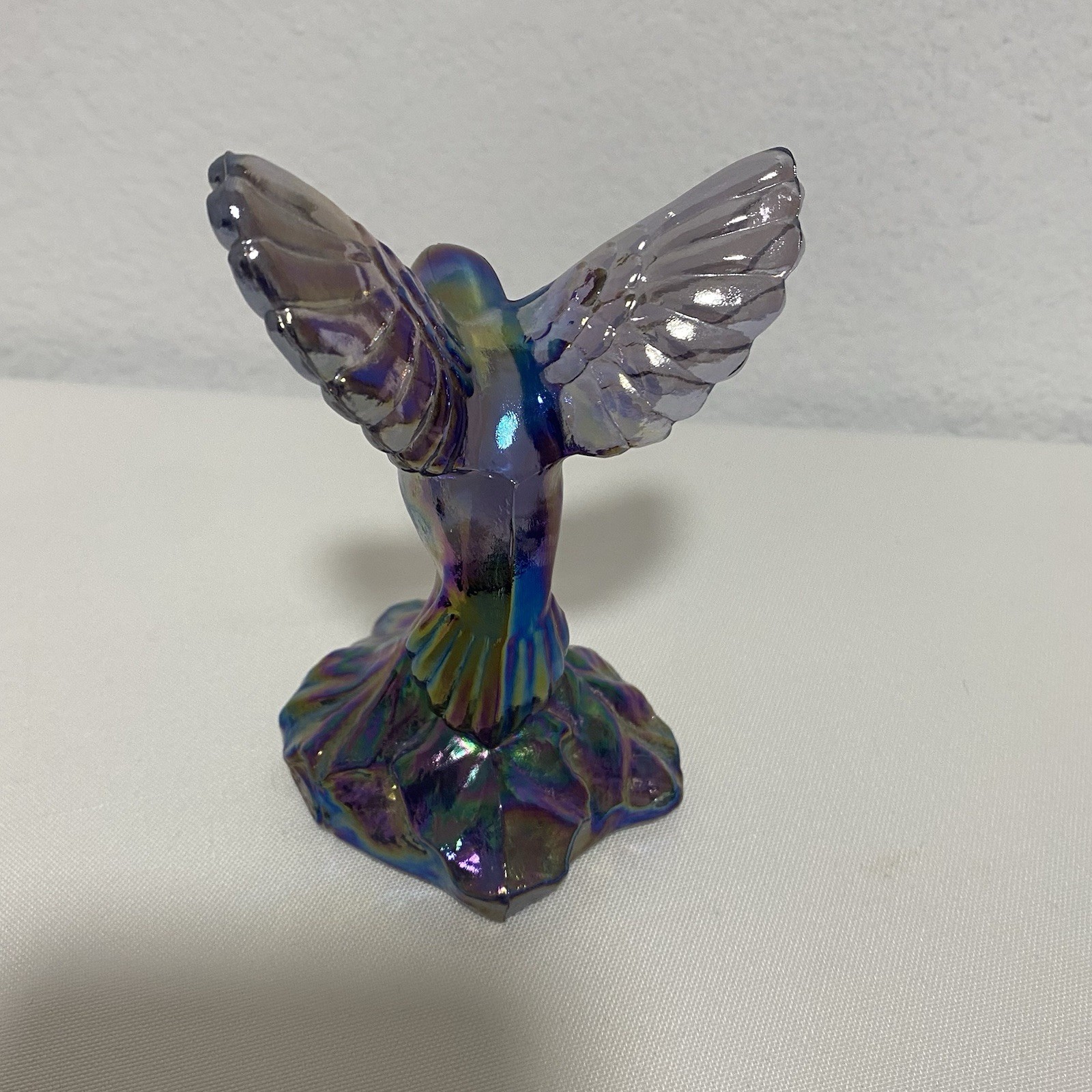 Fenton Hummingbird Figurine – Violet Iridescent ~ Vintage 2005
